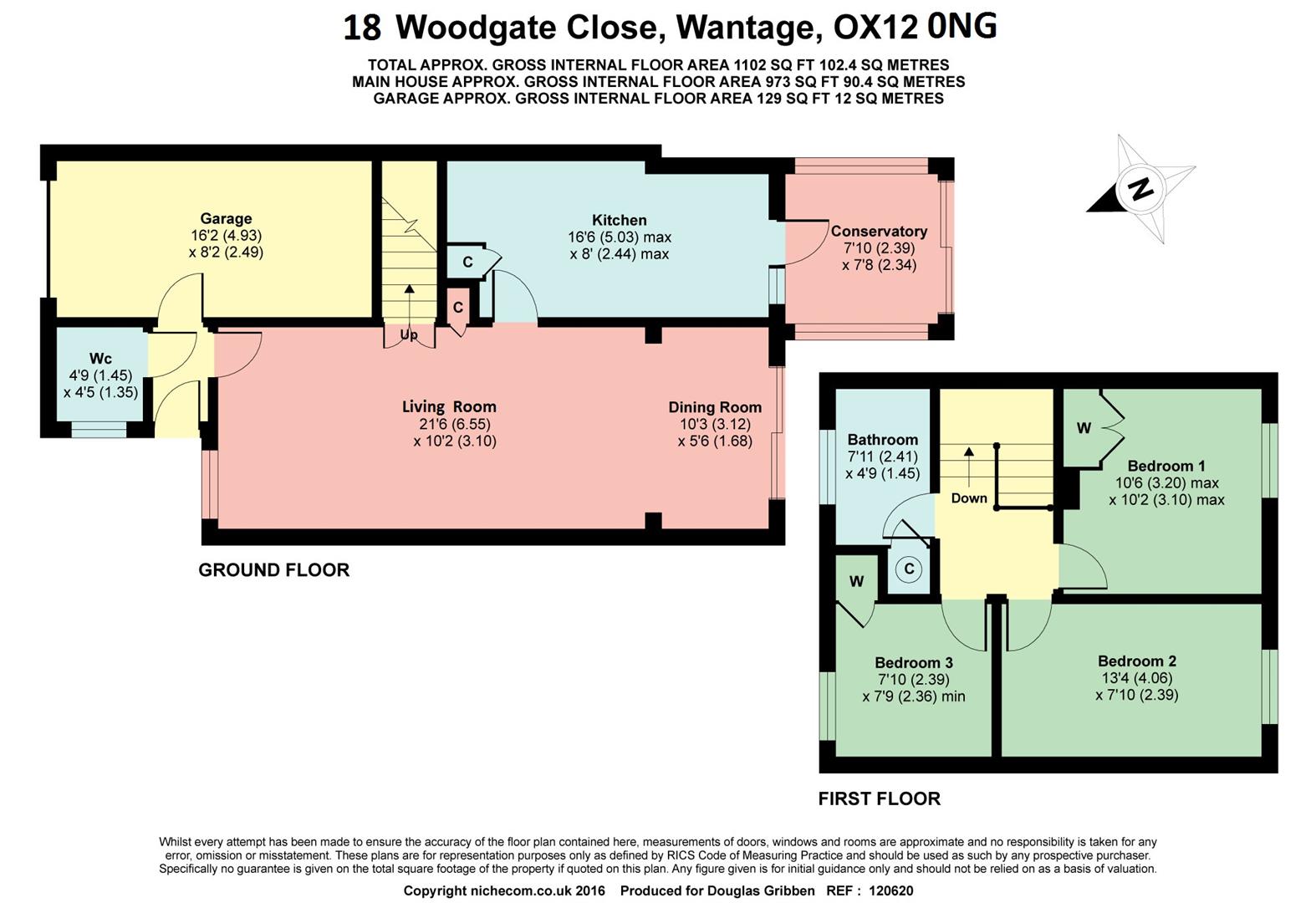 Free property report 18 Woodgate Close, Grove, Wantage, OX12 0NG Chimnie