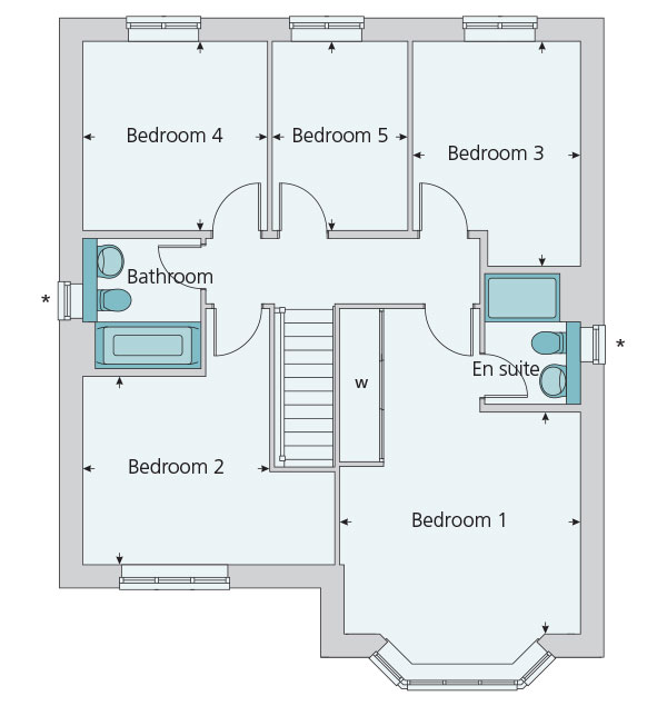 "The Oxford" at Marsh Lane, Nantwich CW5, 5 bedroom detached house for