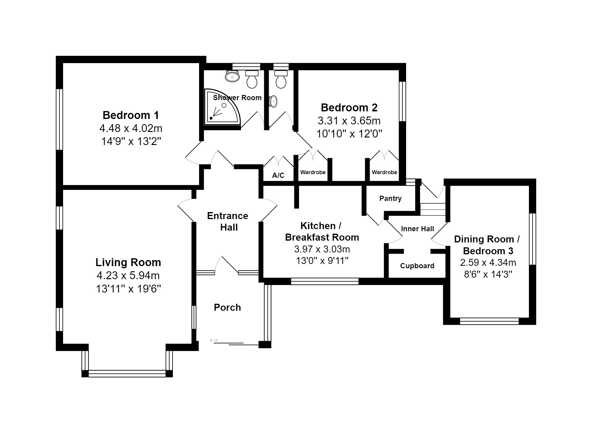 Connaught Close, Sidmouth EX10, 3 bedroom detached bungalow for sale
