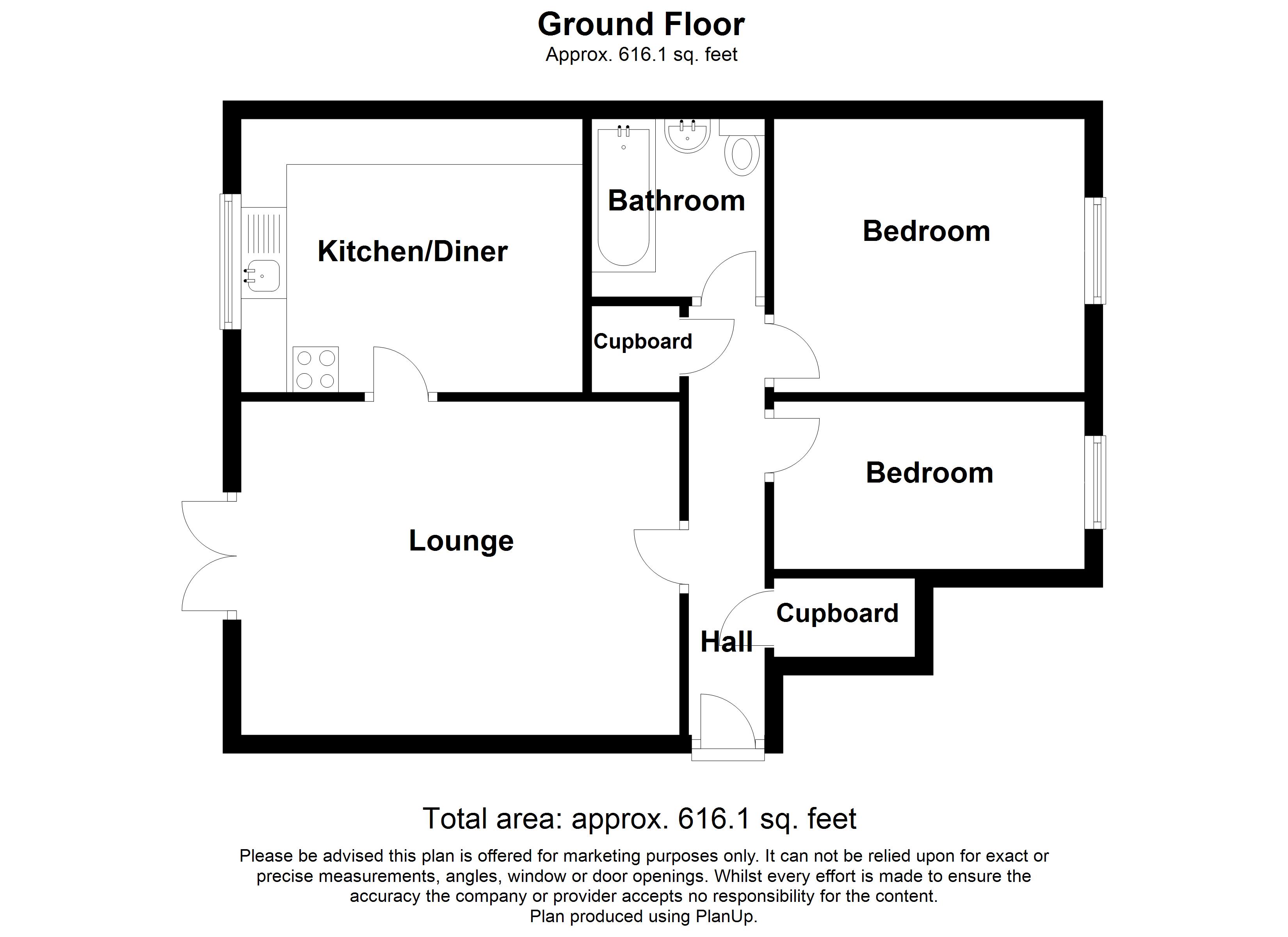 Walsingham Close, Parkwood, Rainham, Kent ME8, 2 bedroom for