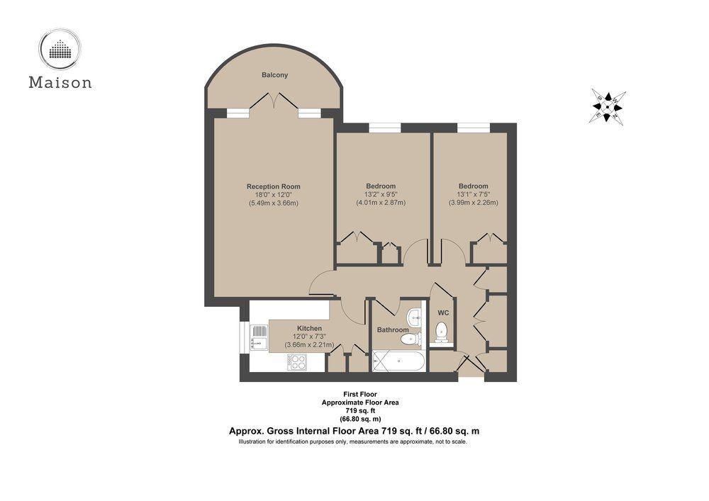 Oaklands Road, Bromley BR1, 2 bedroom flat for sale 62340672