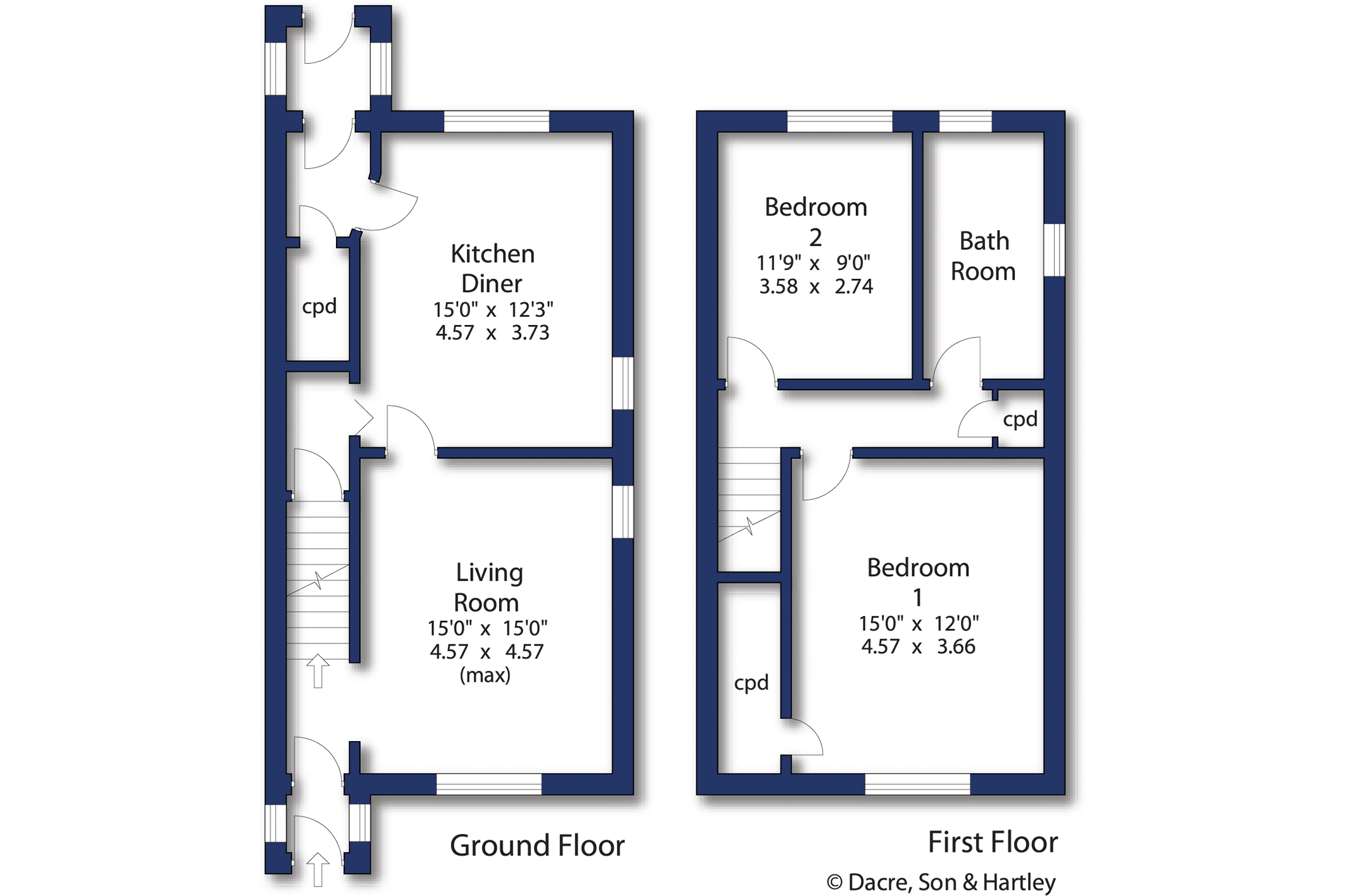 Waterloo Road, Kelbrook, Barnoldswick, Lancashire BB18, 2 bedroom end