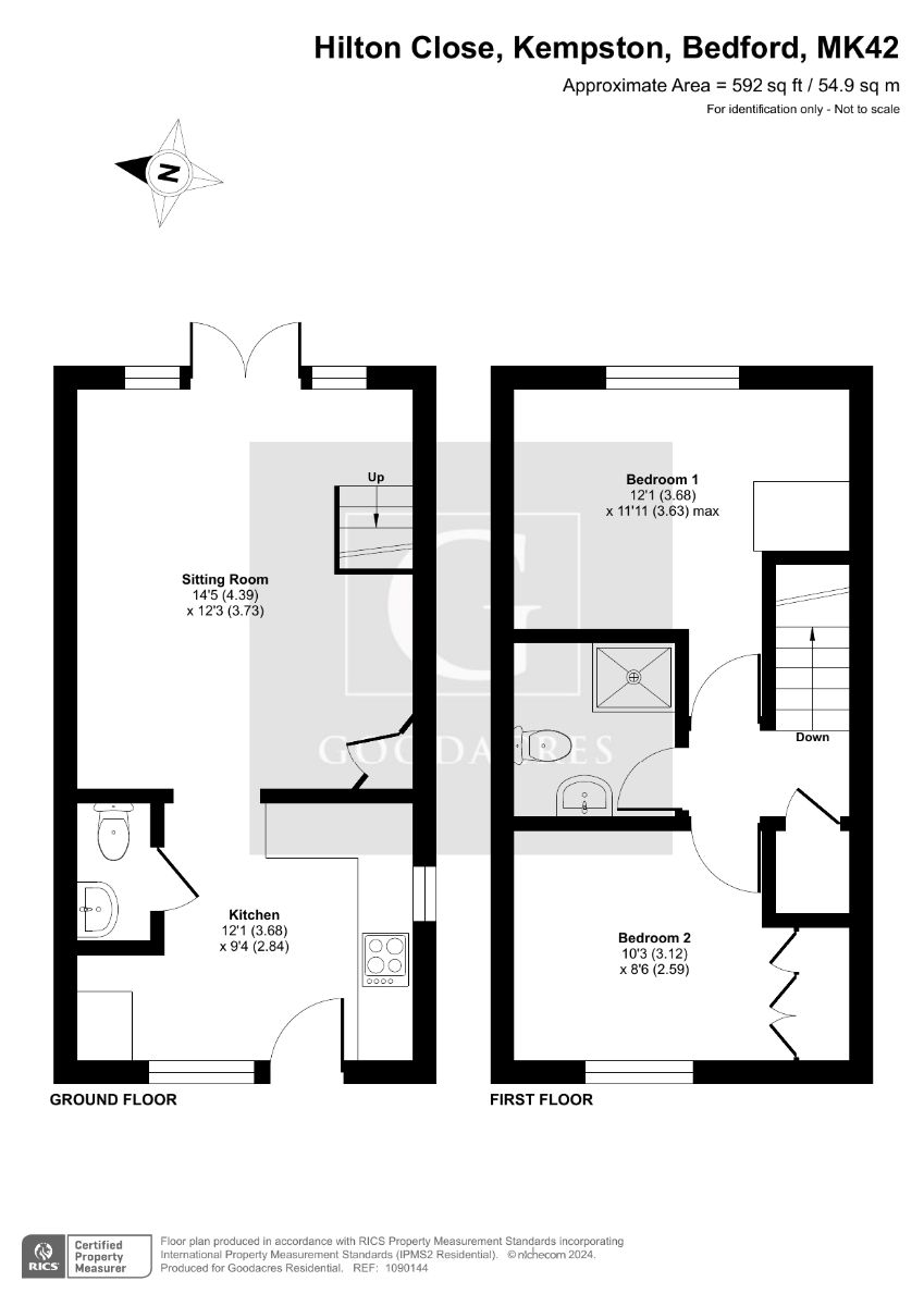Hilton Close, Kempston, Bedford MK42, 2 bedroom end terrace house for