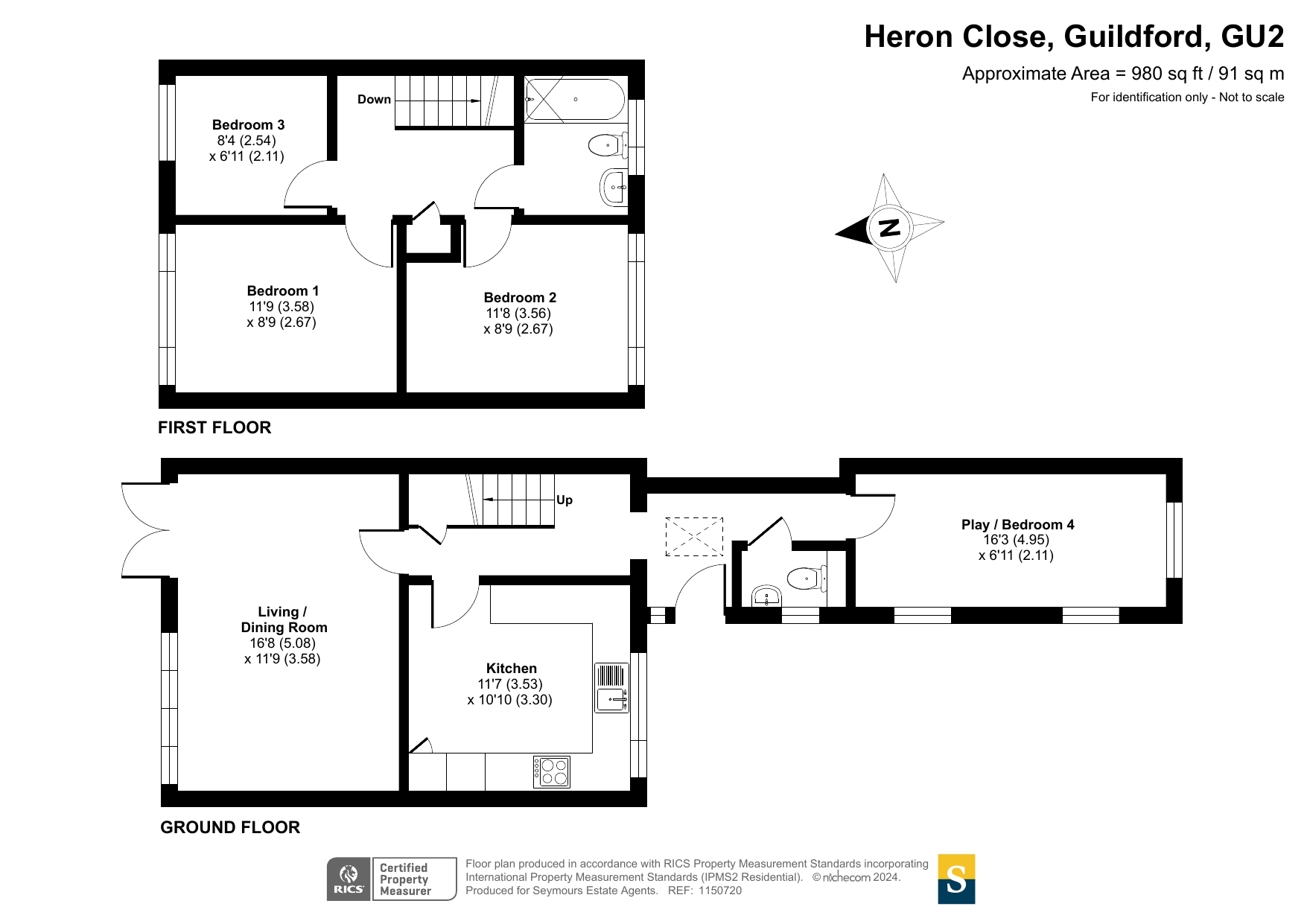 Guildford, Surrey GU2, 3 bedroom terraced house for sale 67836464