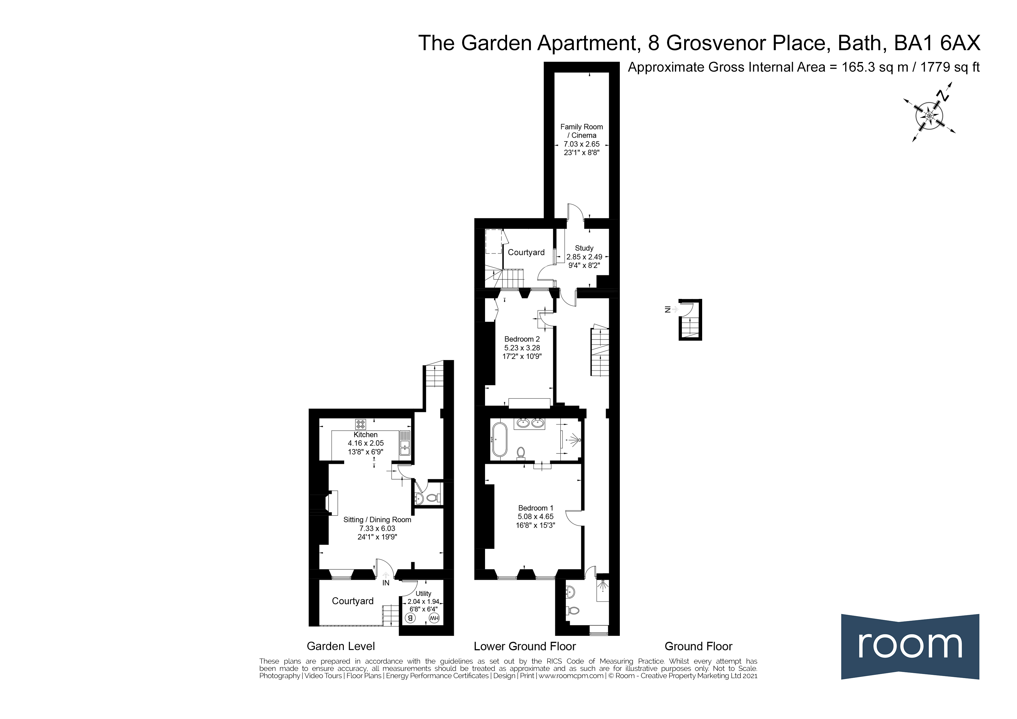 Grosvenor Place, Bath, Somerset BA1, 2 bedroom for sale