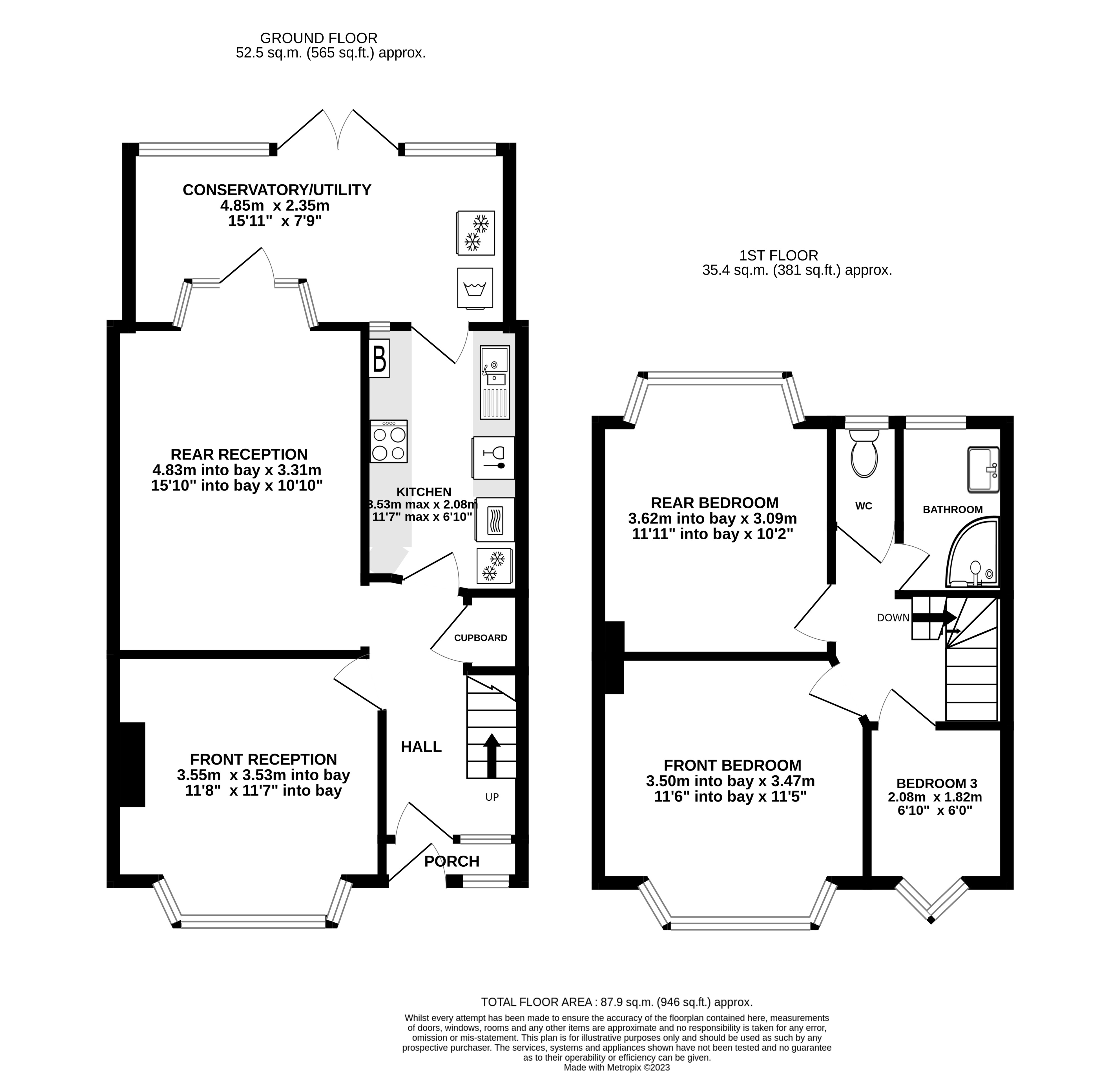 Barnfield Avenue, Kingston Upon Thames KT2, 3 bedroom terraced house