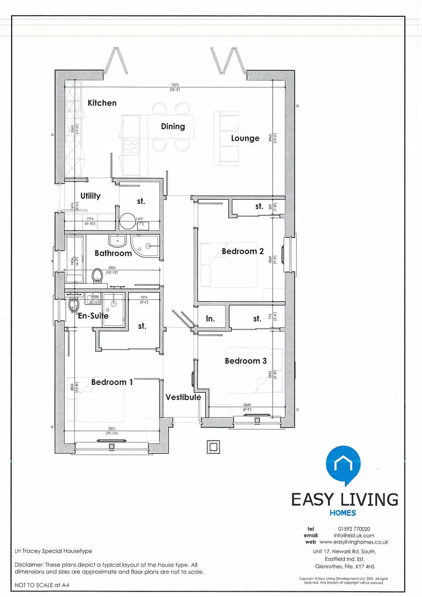 The Avenue, Lochgelly KY5, 3 bedroom detached bungalow for sale