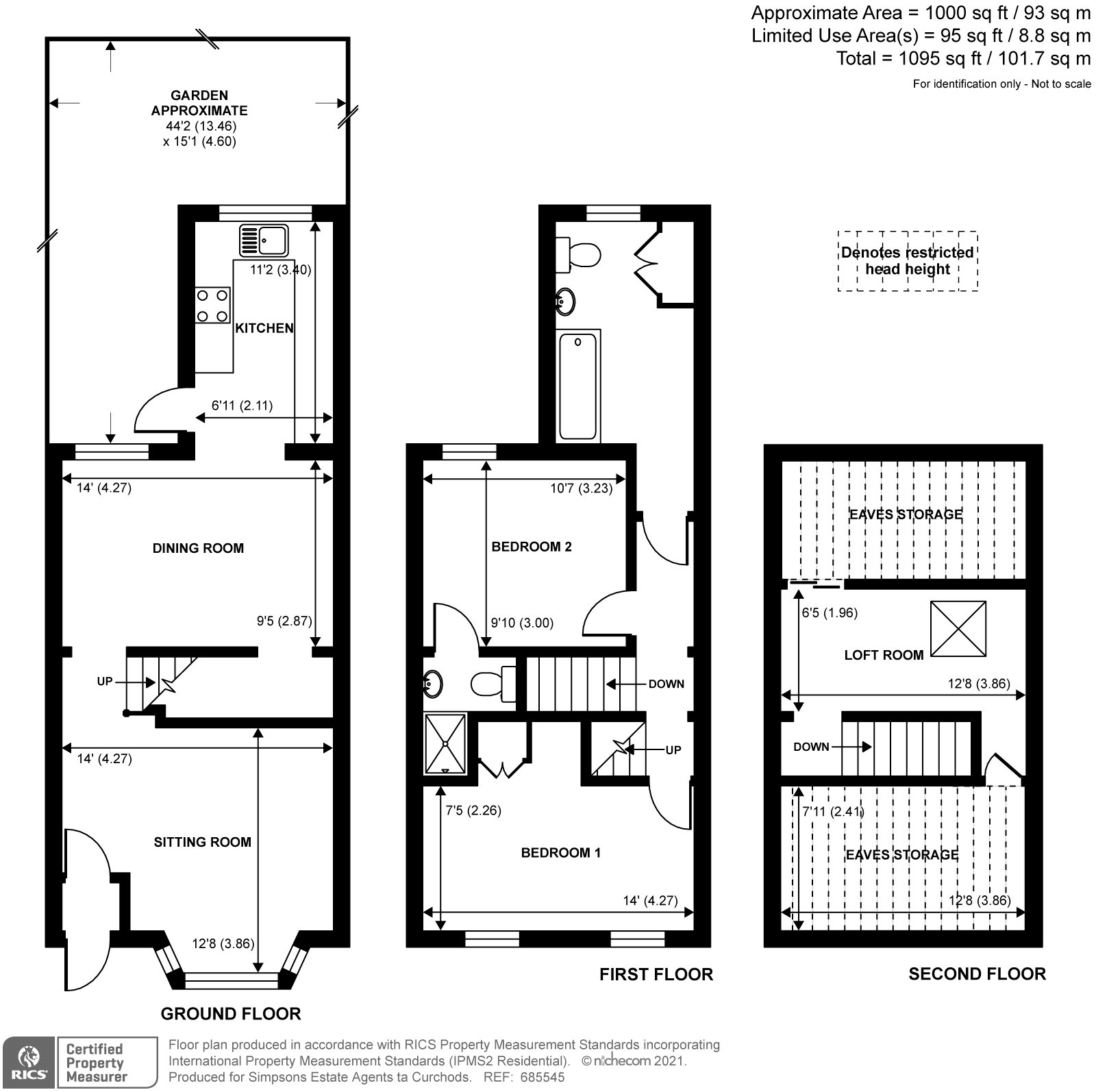 Stanley Gardens Road, Teddington TW11, 2 bedroom terraced house for