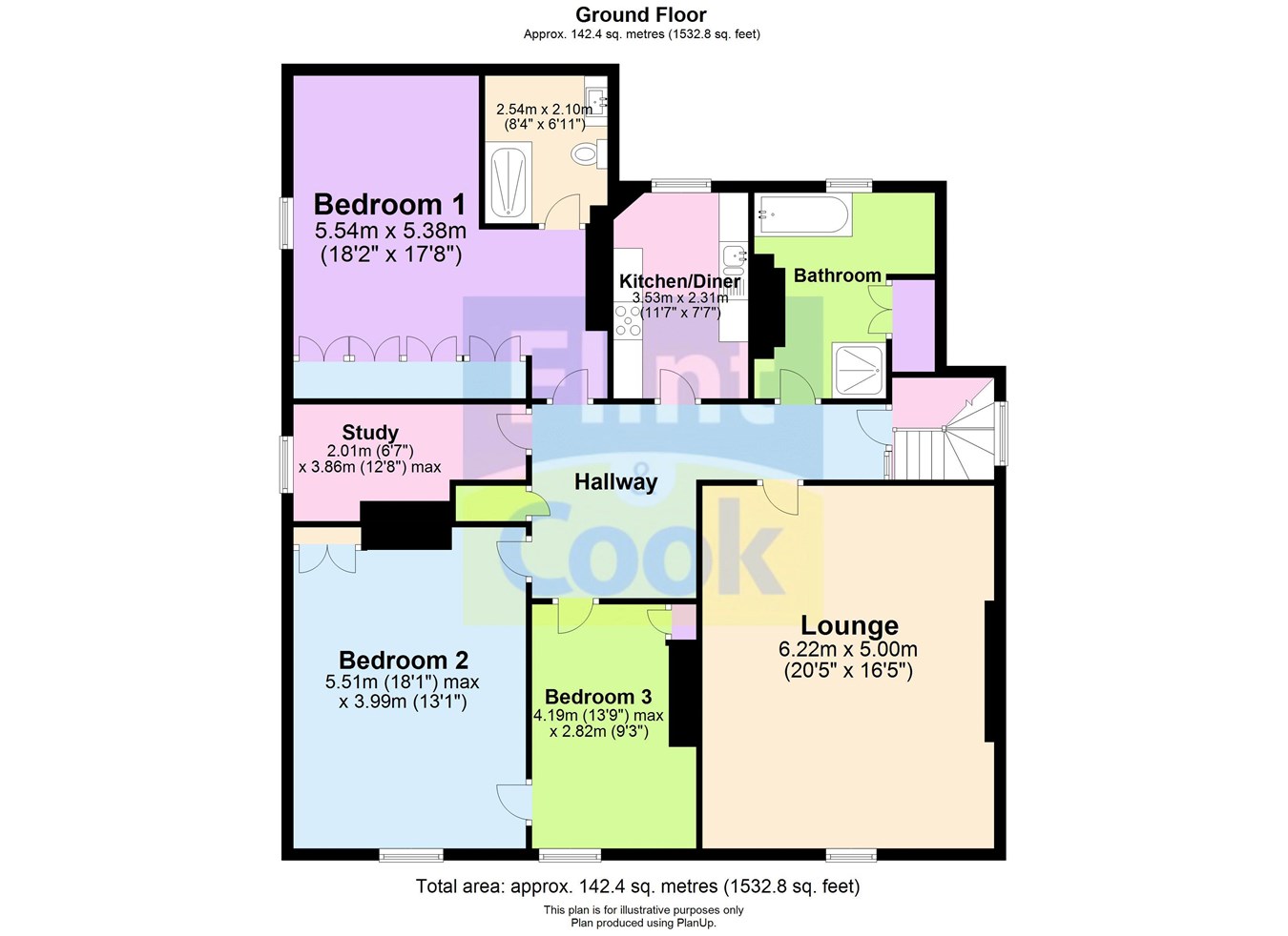 4 Elgar Court, Hampton Park Road, Hereford HR1, 3 bedroom flat for sale