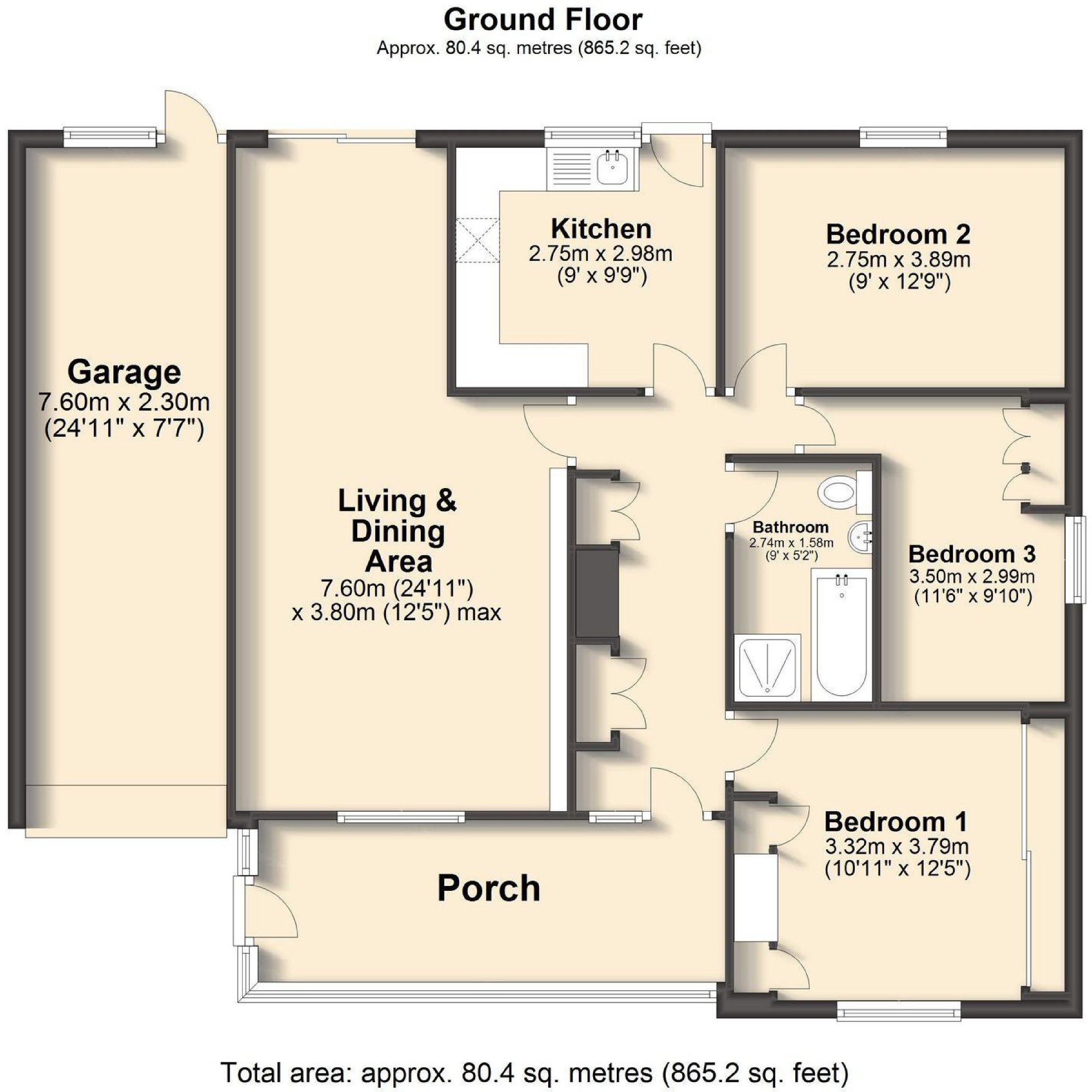 Chartwell Avenue, Wingerworth, Chesterfield S42, 3 bedroom detached