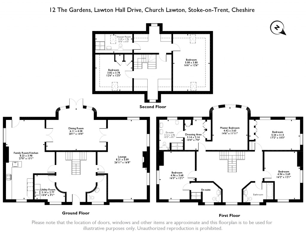 6 bed detached house for sale in Lawton Hall Drive, StokeOnTrent