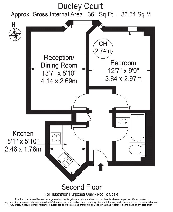Dudley Court, Upper Berkeley Street, London W1H, 1 bedroom flat for
