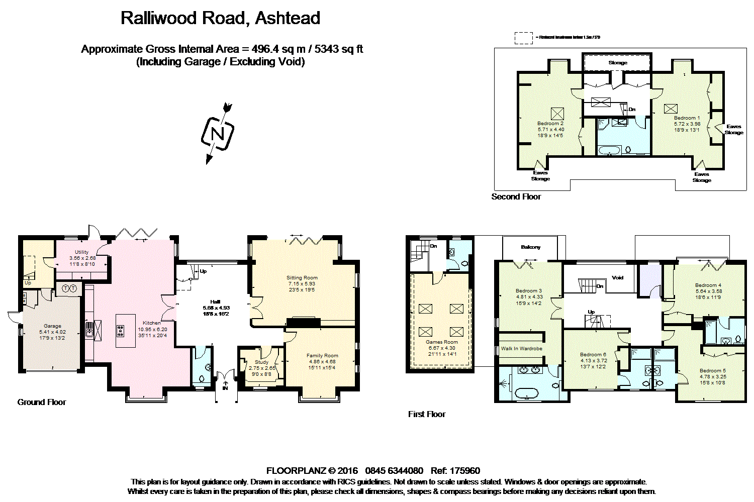 6 bed detached house for sale in Ralliwood Road, Ashtead, Surrey KT21