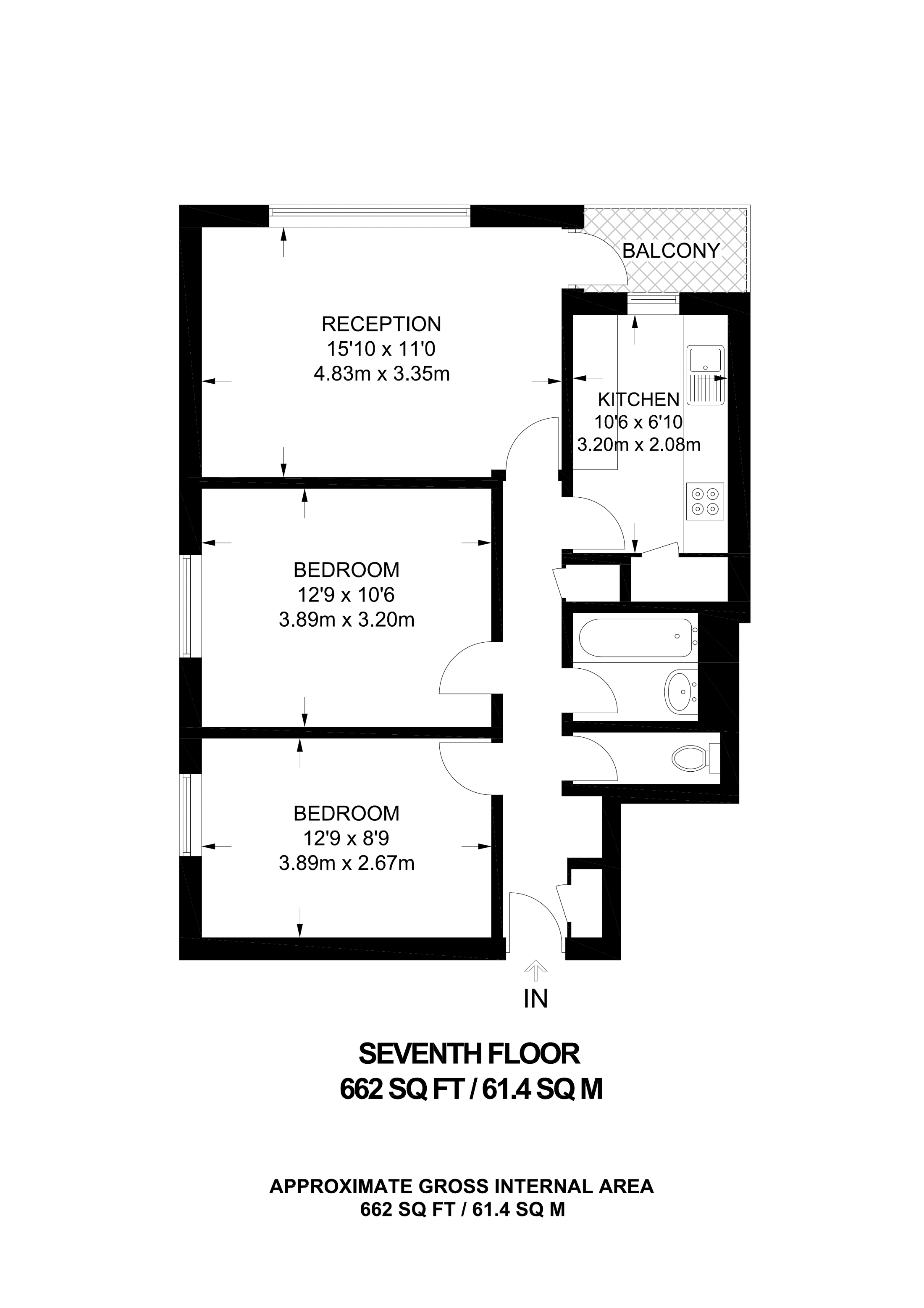 Whitlock Drive, Southfields, London SW19, 2 bedroom flat to rent