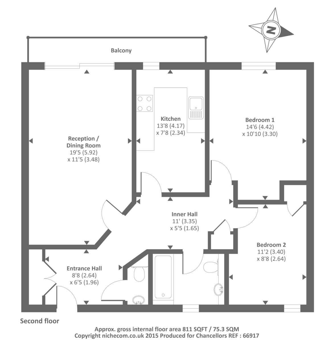 Royal Court, Kings Road, Reading RG1, 2 bedroom flat for sale