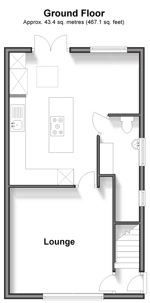 The Glade, Coulsdon, Surrey CR5, 2 bedroom end terrace house for sale