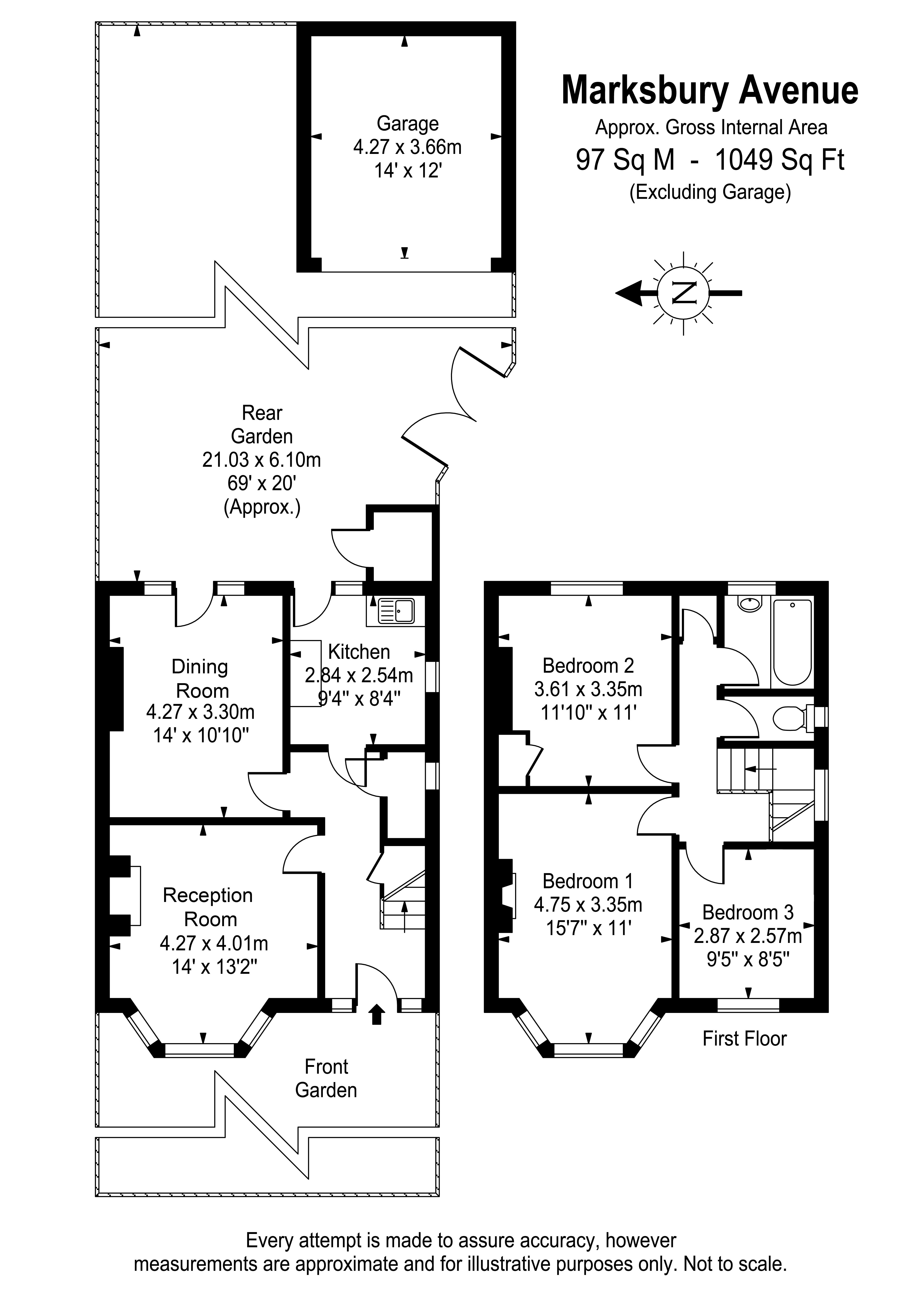 Marksbury Avenue, Kew, Surrey TW9, 3 bedroom semidetached house for