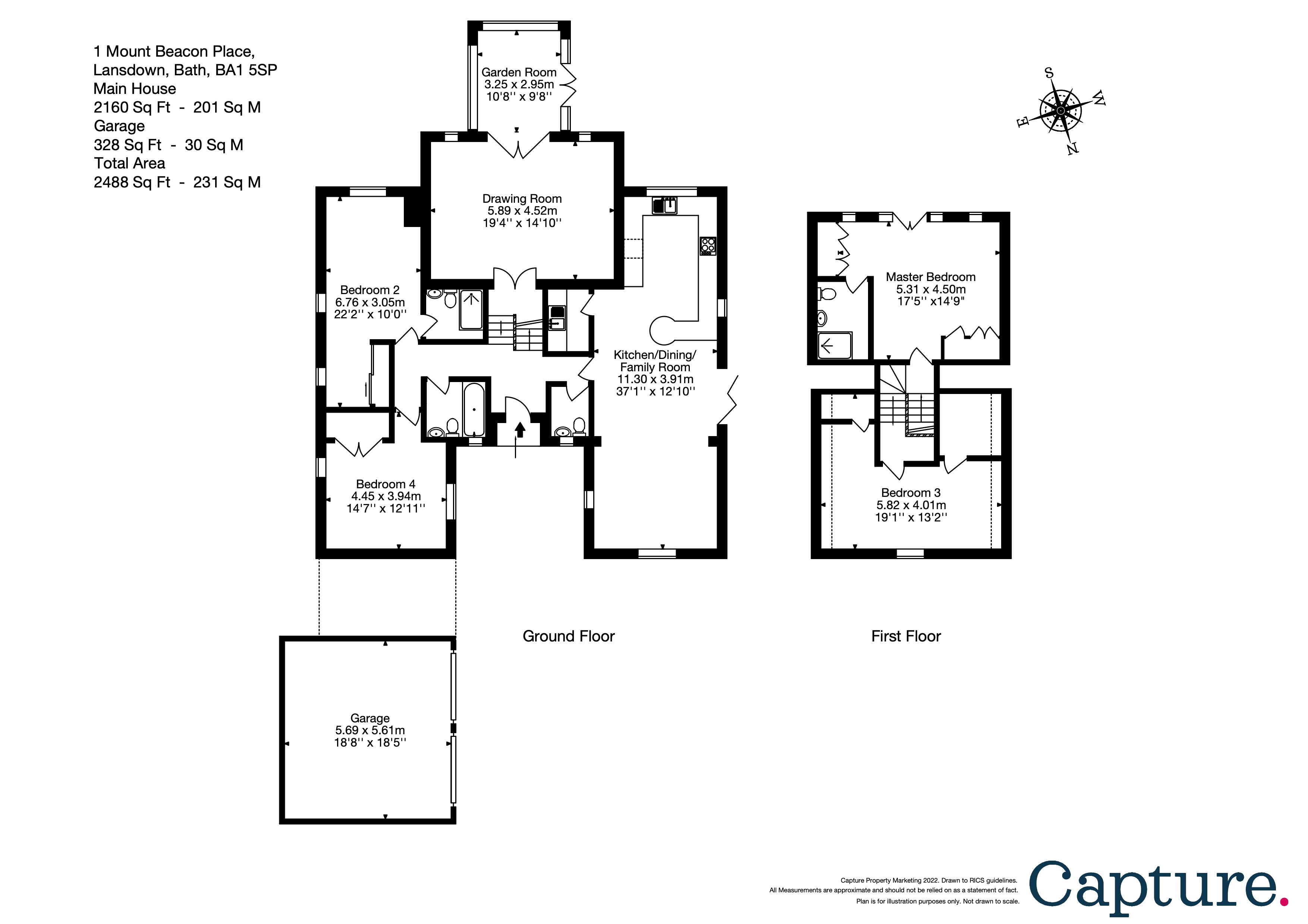 Mount Beacon Place, Lansdown, Bath BA1, 4 bedroom detached house for