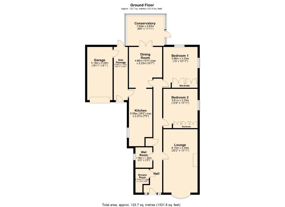 Holdenby Road, East Haddon, Northampton NN6, 2 bedroom detached