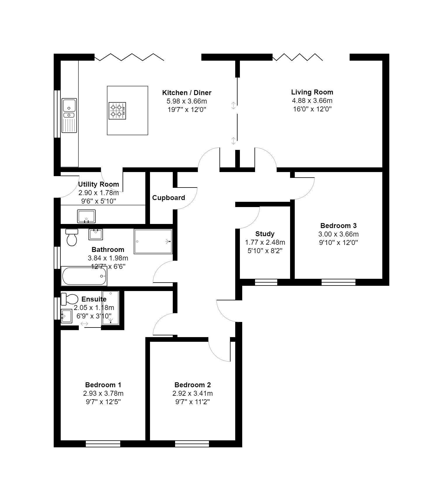 West Haye Road, Hayling Island PO11, 3 bedroom detached bungalow for