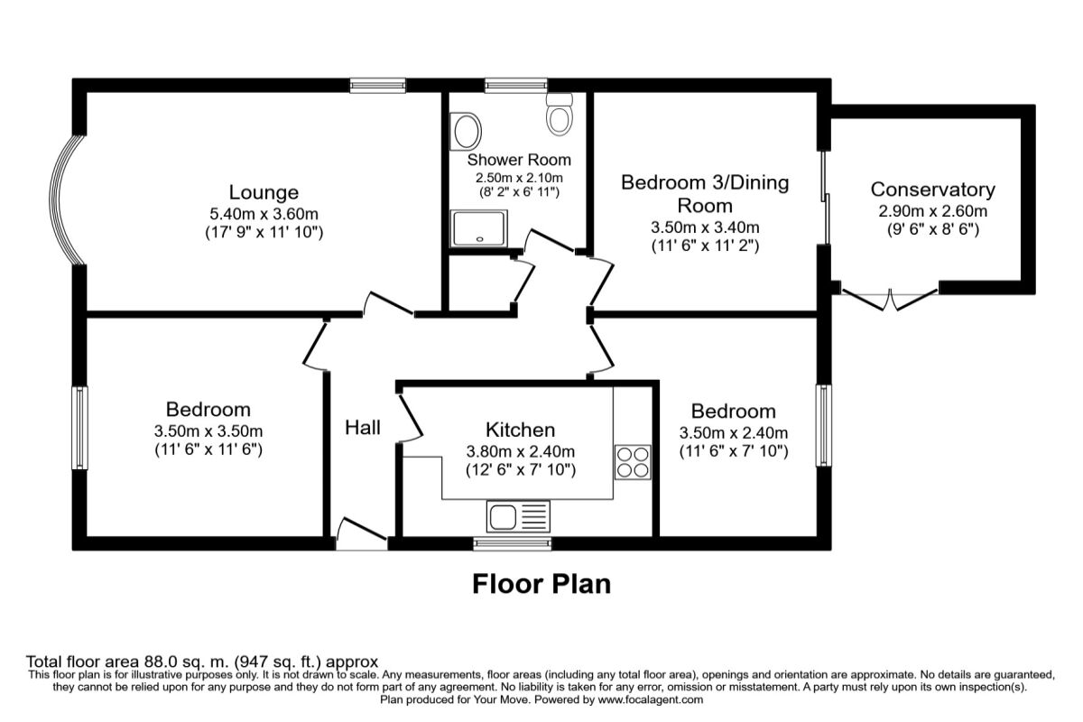 Graythwaite, Chester Le Street DH2, 3 bedroom bungalow for sale
