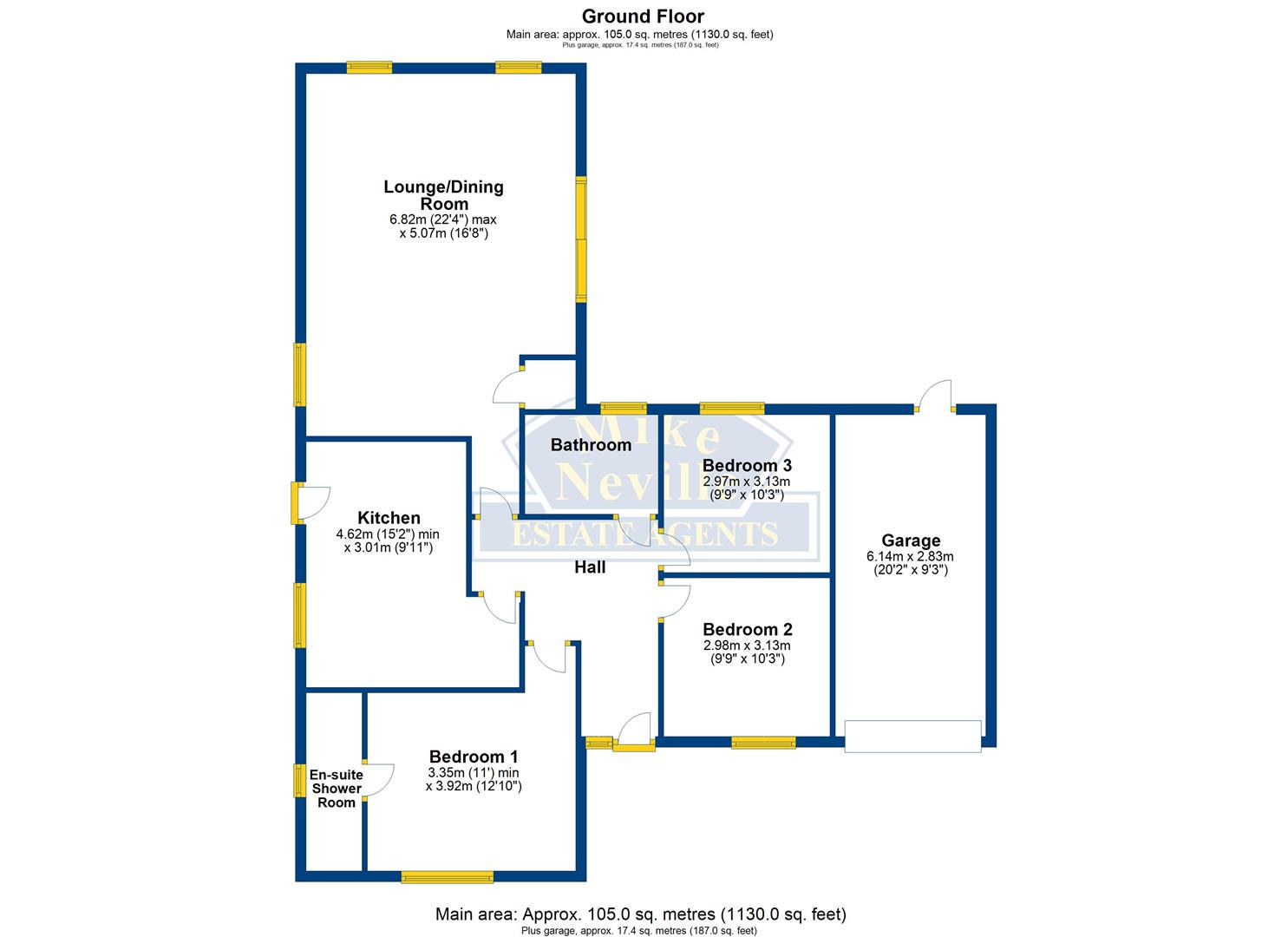 East Langham Road, Raunds NN9, 3 bedroom detached bungalow for sale
