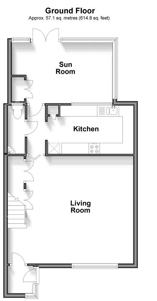 Coltstead, New Ash Green, Longfield, Kent DA3, 3 bedroom terraced house