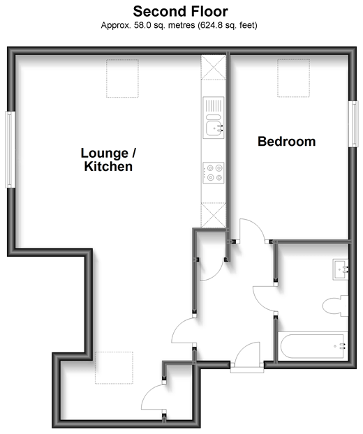 Ashurst Road, Tadworth, Surrey KT20, 1 bedroom flat for sale 64515098