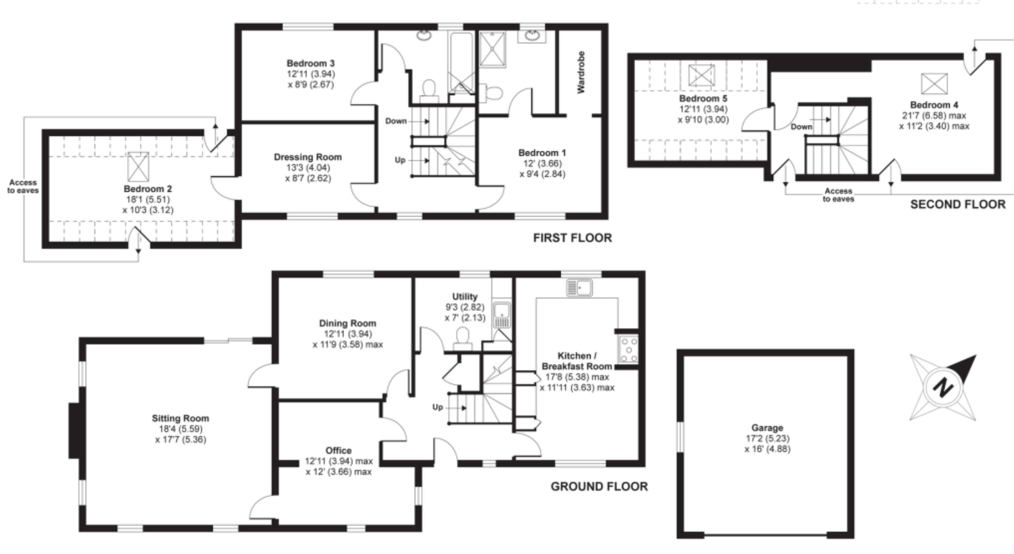 Nags Head Lane, Avening, Gloucestershire GL8, 5 bedroom detached house