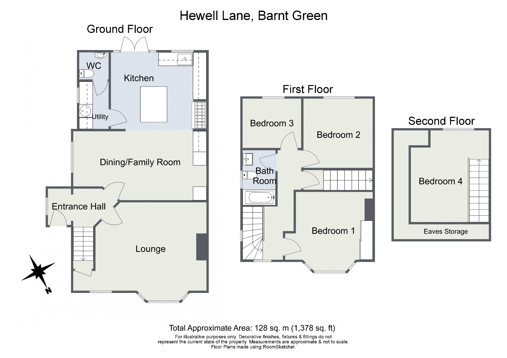 Hewell Lane, Barnt Green B45, 4 bedroom semidetached house for sale