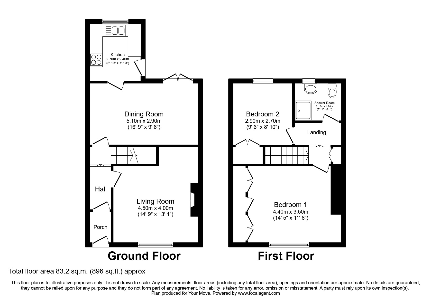 Grange Terrace, Prudhoe, Northumberland NE42, 2 bedroom terraced house
