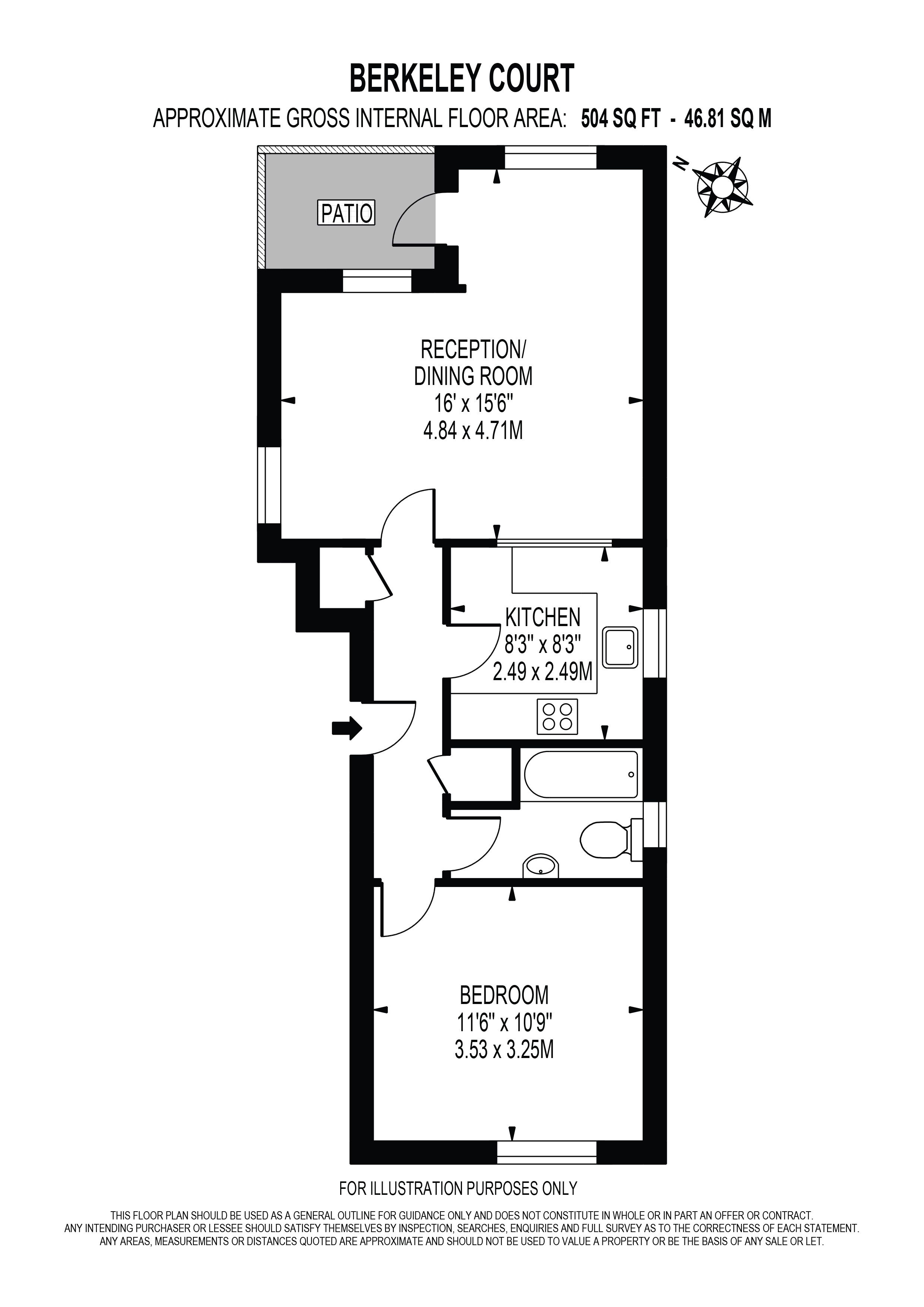 Lovelace Gardens, Surbiton KT6, 1 bedroom flat for sale 62614694