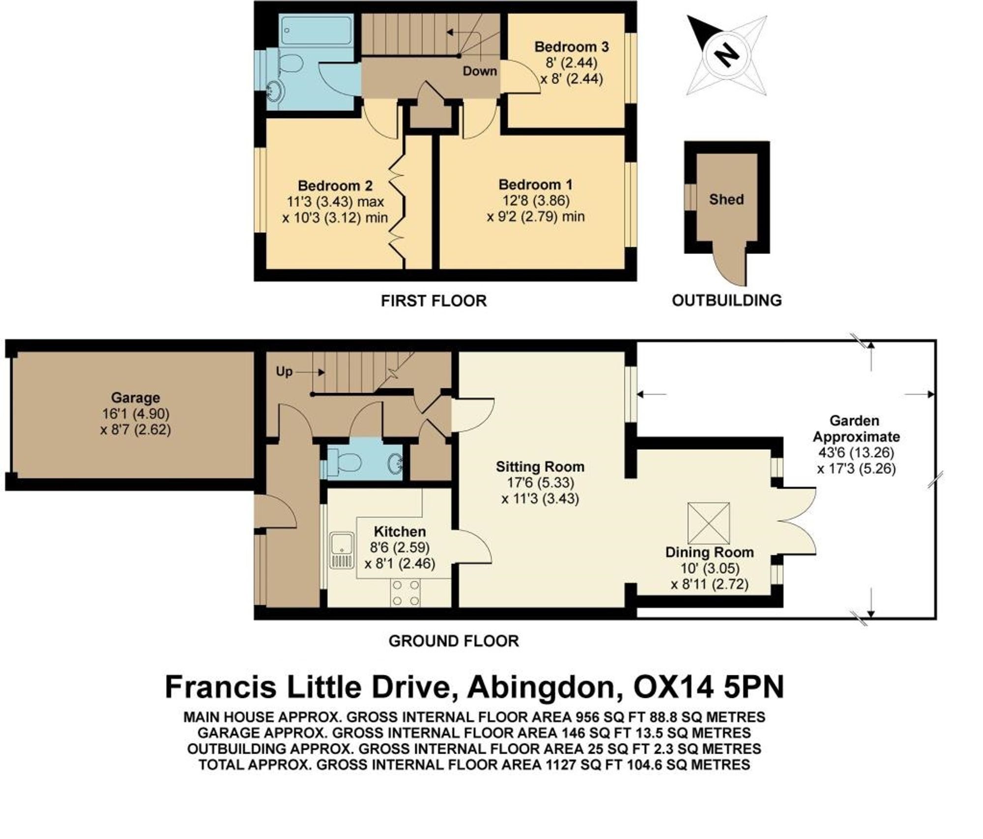 3 bed property for sale in Francis Little Drive, Abingdon OX14