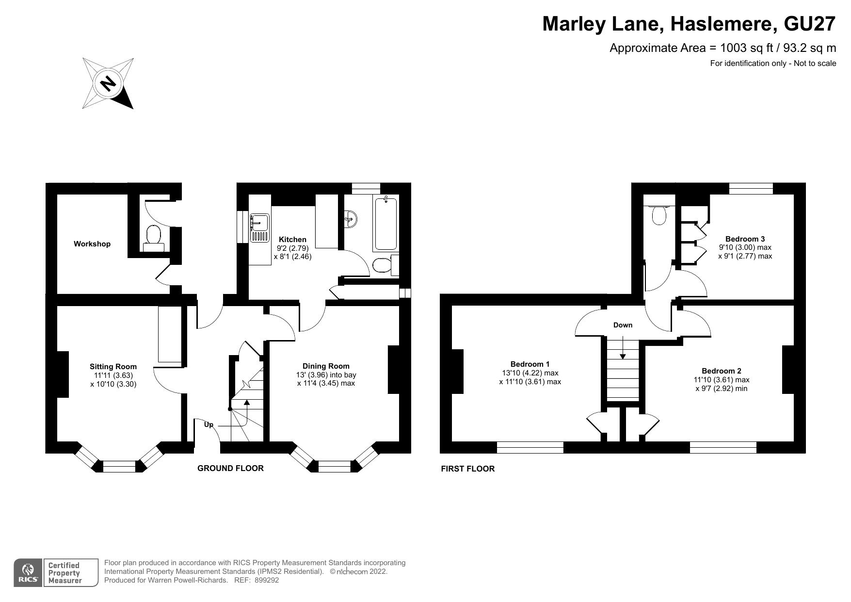 Marley Lane, Haslemere GU27, 3 bedroom detached house for sale