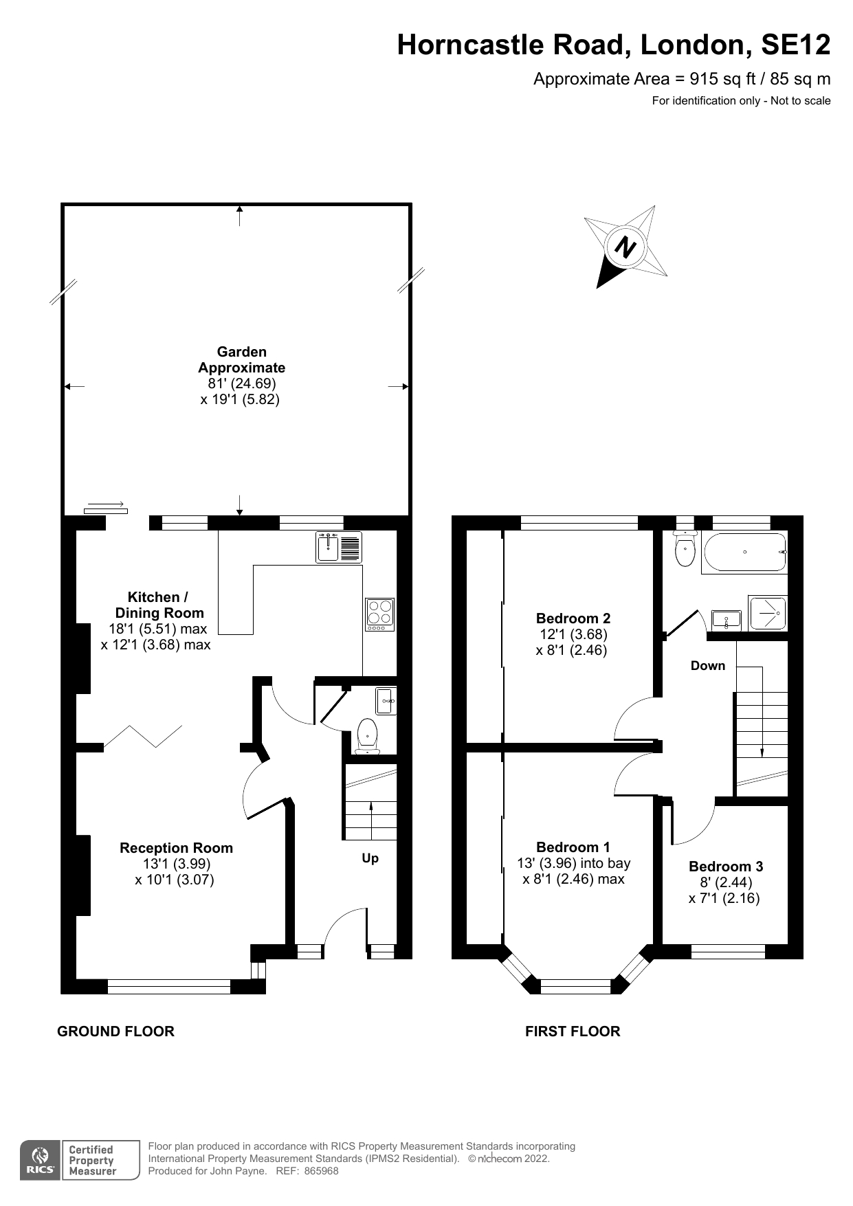 Horncastle Road, London SE12, 3 bedroom terraced house for sale