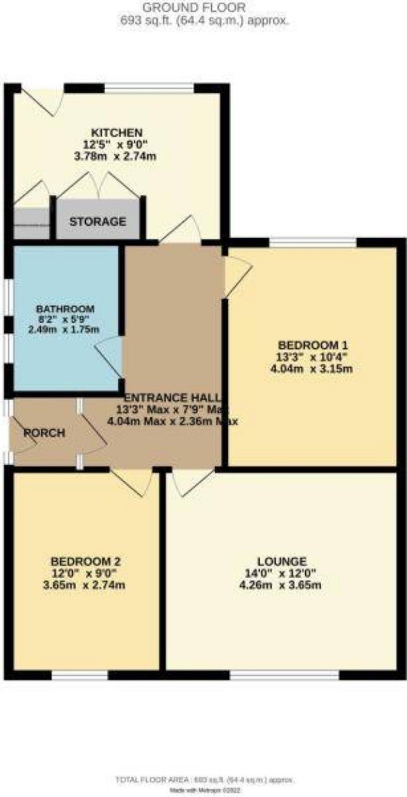 Vicarage Lane, Blackpool FY4, 2 bedroom semidetached bungalow for sale