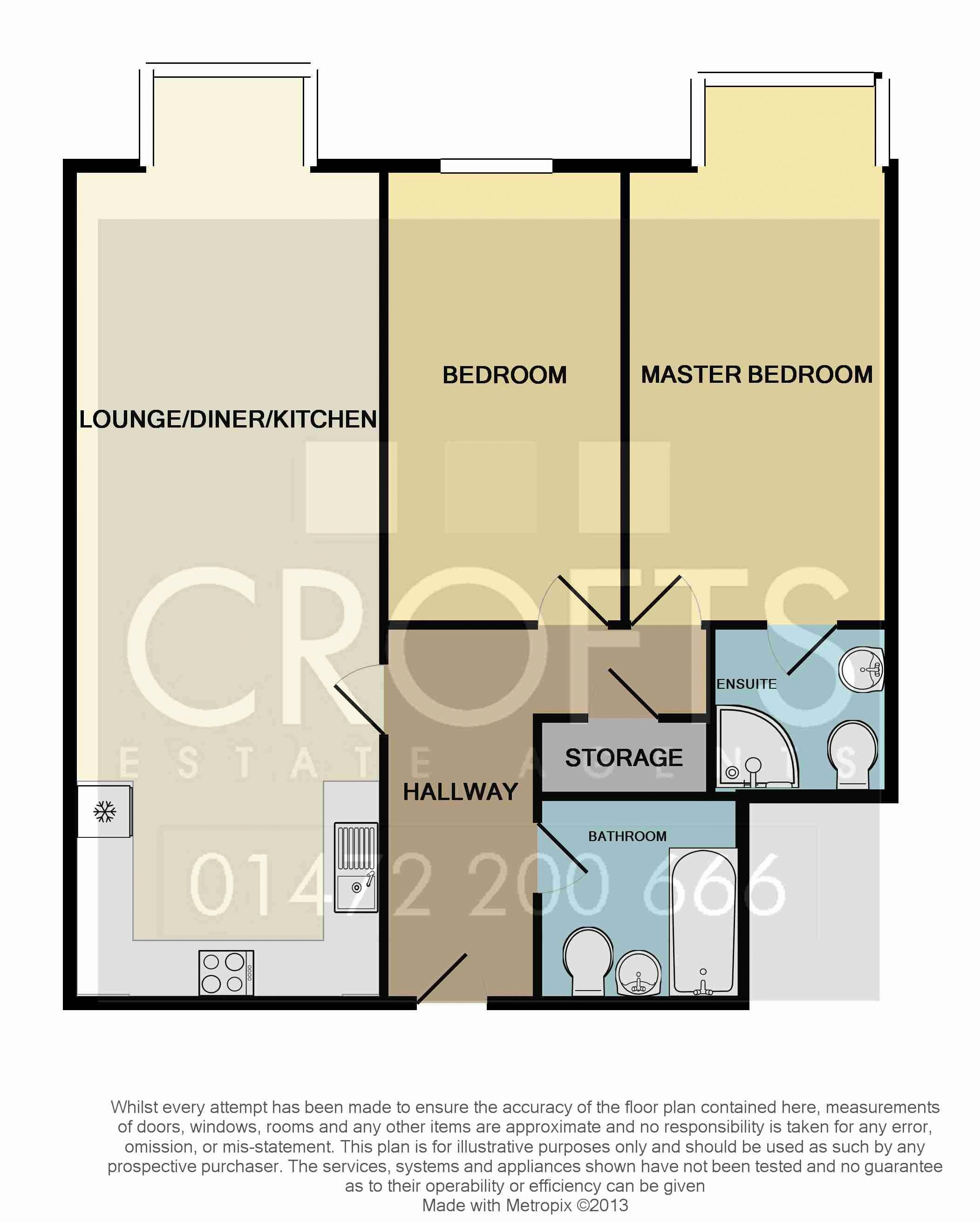 St Josephs Court, Princes Road, Cleethorpes DN35, 2 bedroom flat to