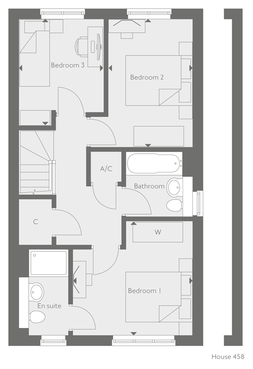 New home, 3 bed property for sale in "Elsenham" at Welton Lane
