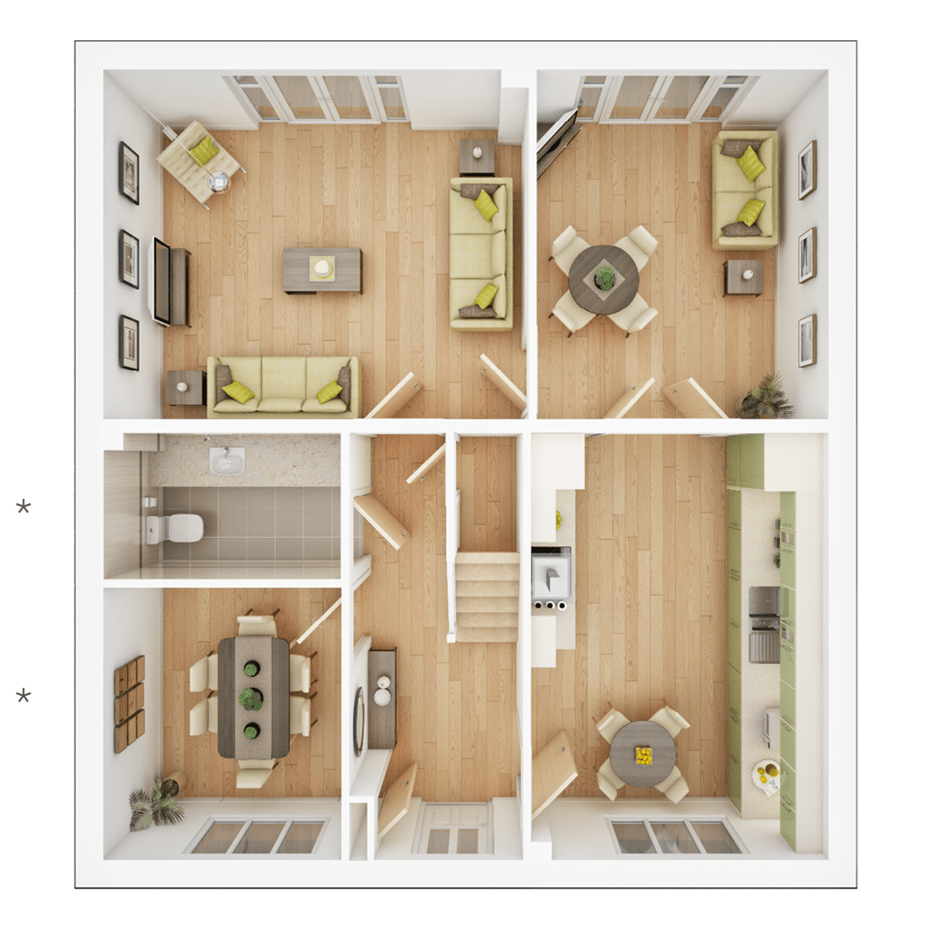 "The Marford Plot 83" at Church Lane, Saxilby, Lincoln LN1, 4 bedroom