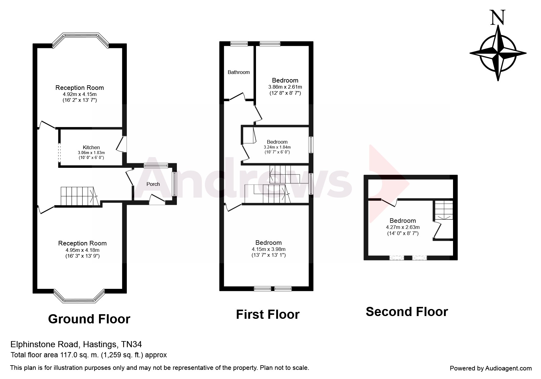 4 bed semidetached house for sale in Elphinstone Road, Hastings, East