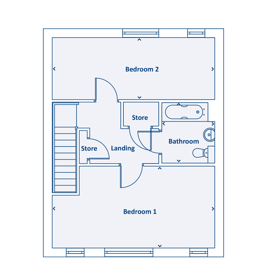 "The Sheaf" at Manor Park Road, Sheffield S2, 2 bedroom property for