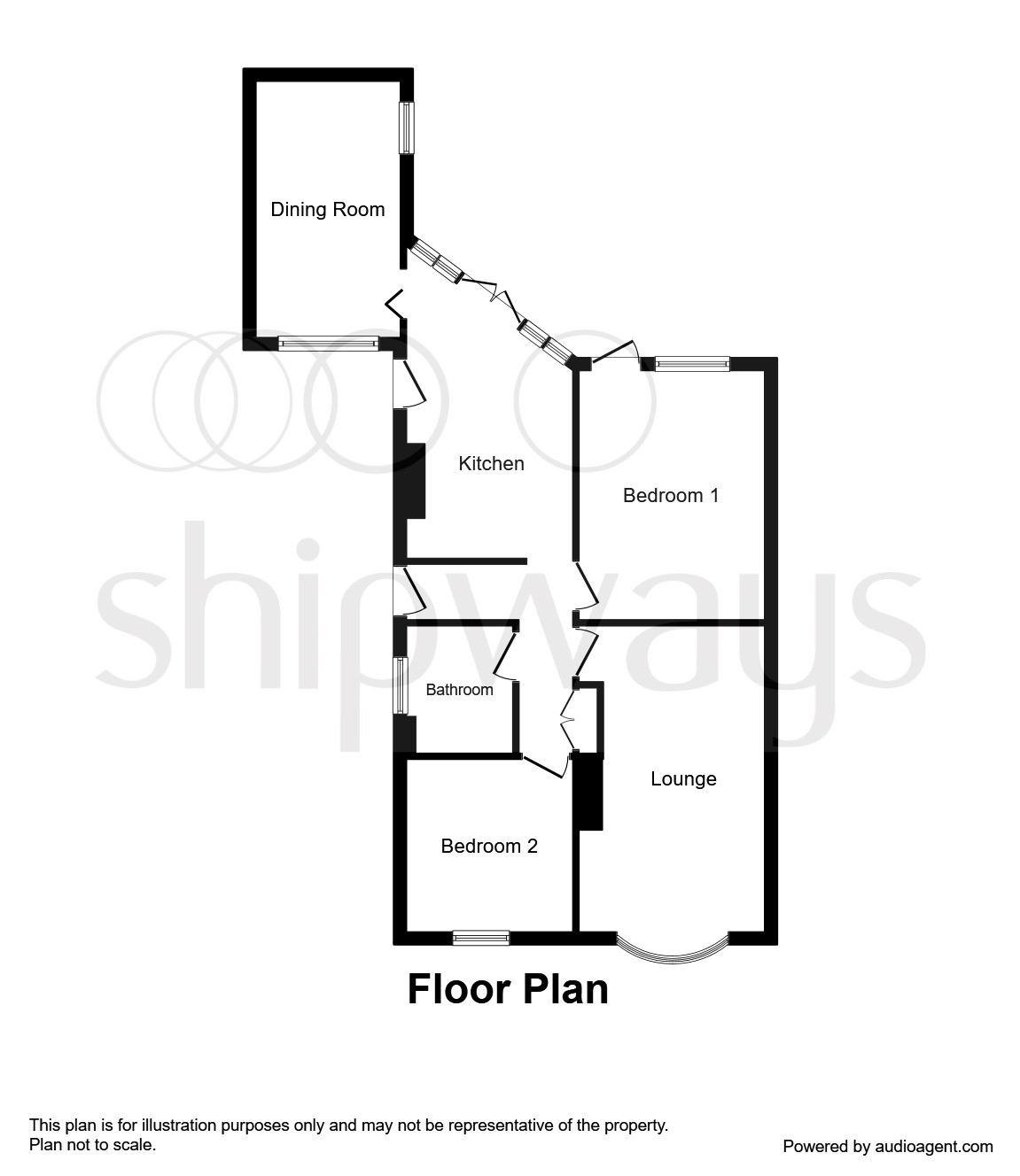 Cornwall Avenue, Kidderminster DY11, 2 bedroom detached bungalow for