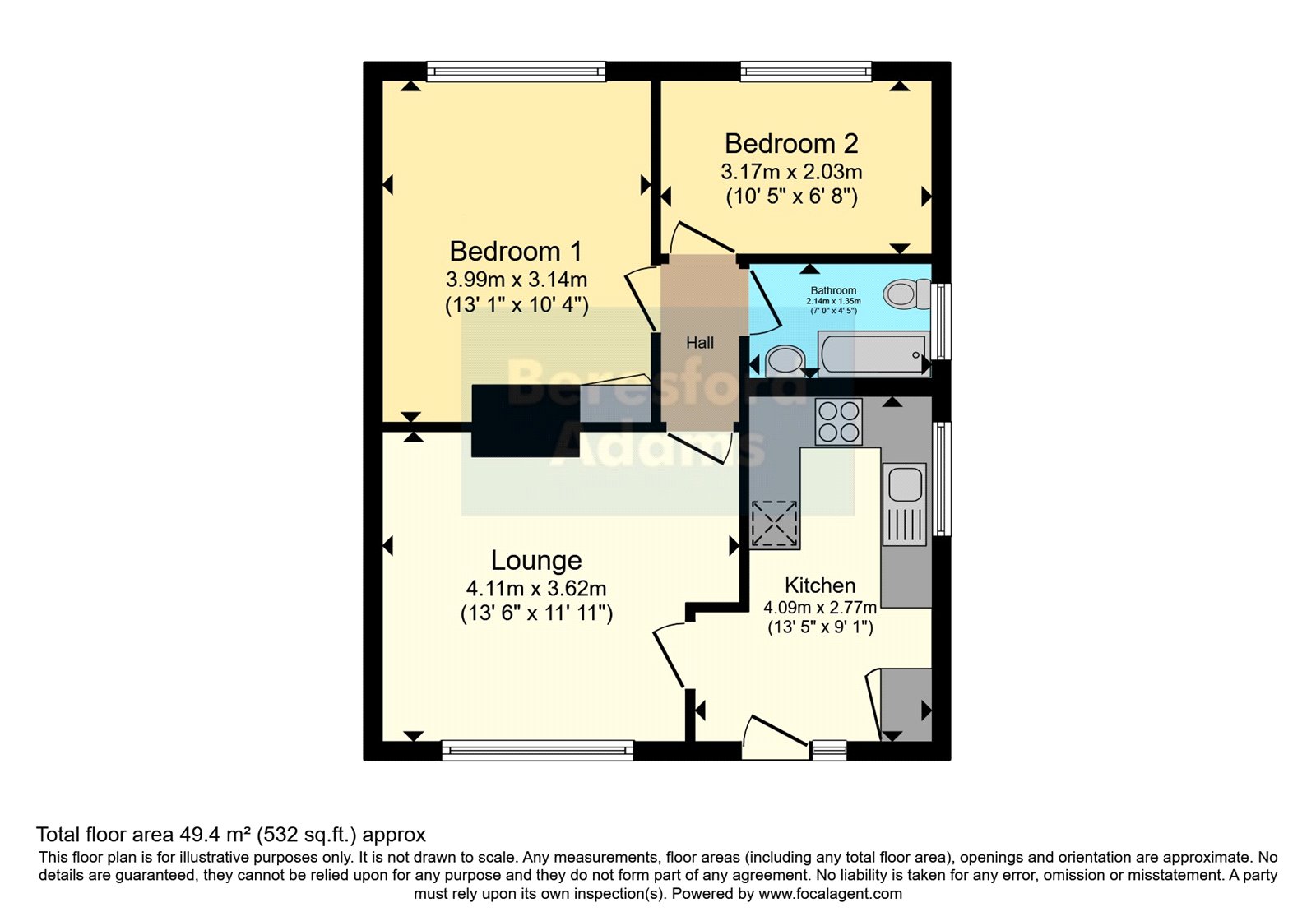Beverley Drive, Prestatyn, Denbighshire LL19, 2 bedroom bungalow for