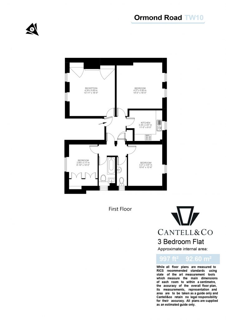 Ormond Road, Richmond TW10, 3 bedroom flat for sale 61818984