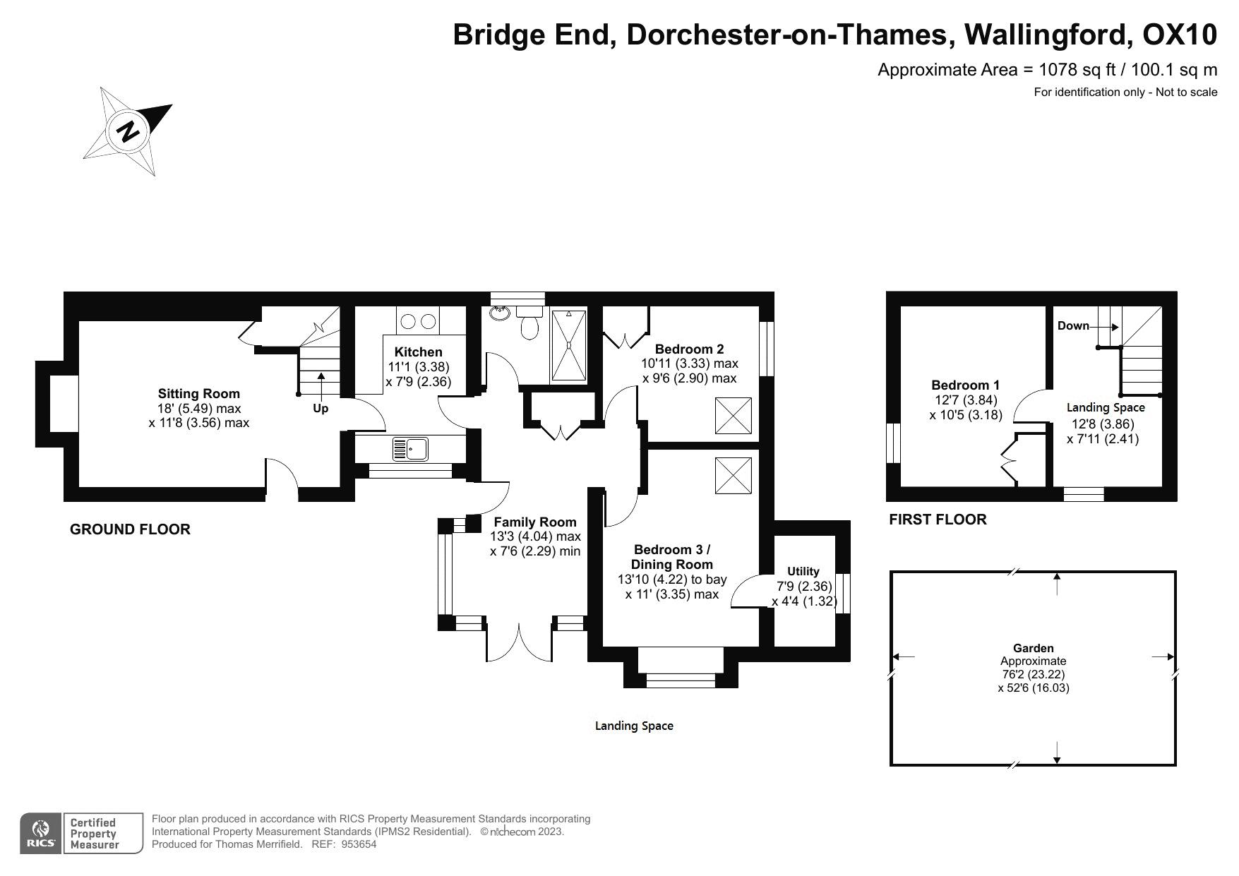 Bridge End, DorchesterOnThames, Wallingford OX10, 2 bedroom cottage