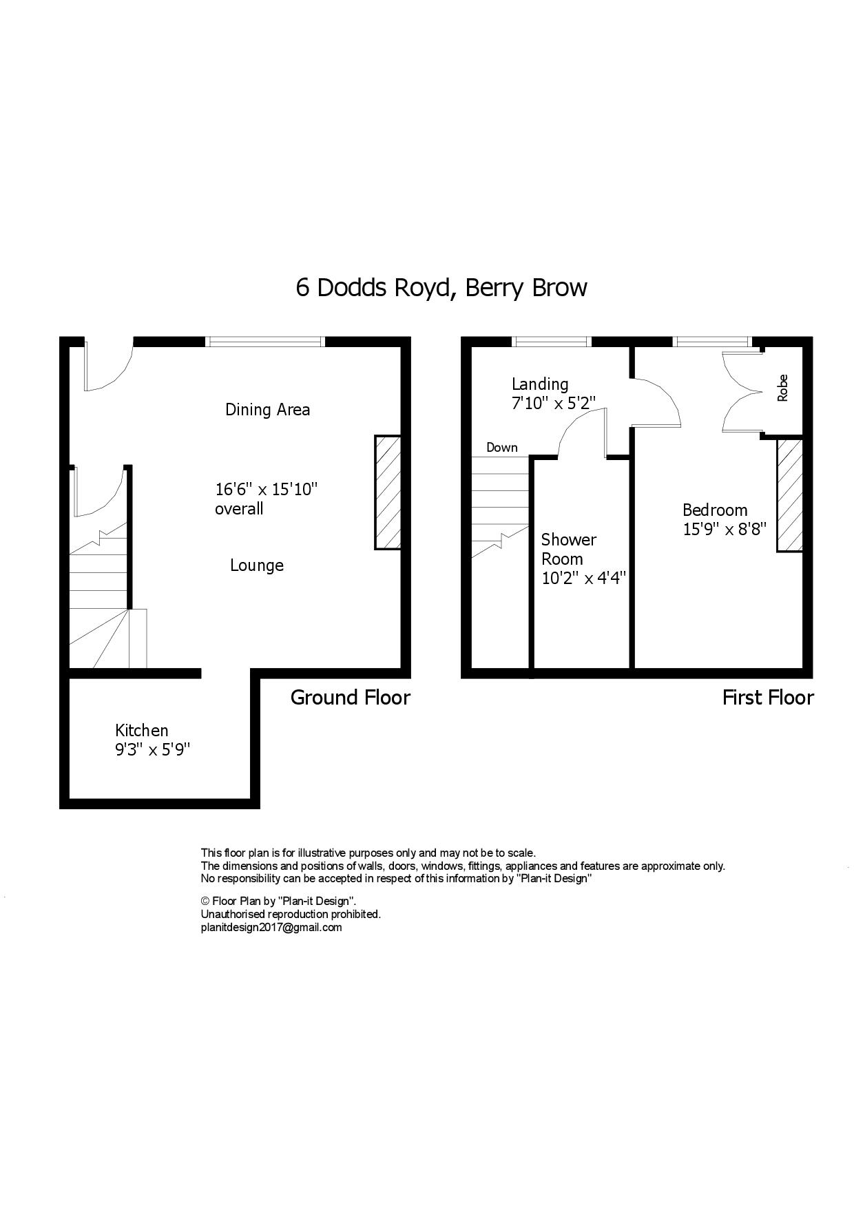 Dodds Royd, Huddersfield HD4, 1 bedroom terraced house for sale