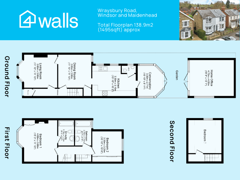 Wraysbury Road, Windsor TW18, 3 bedroom semidetached house for sale