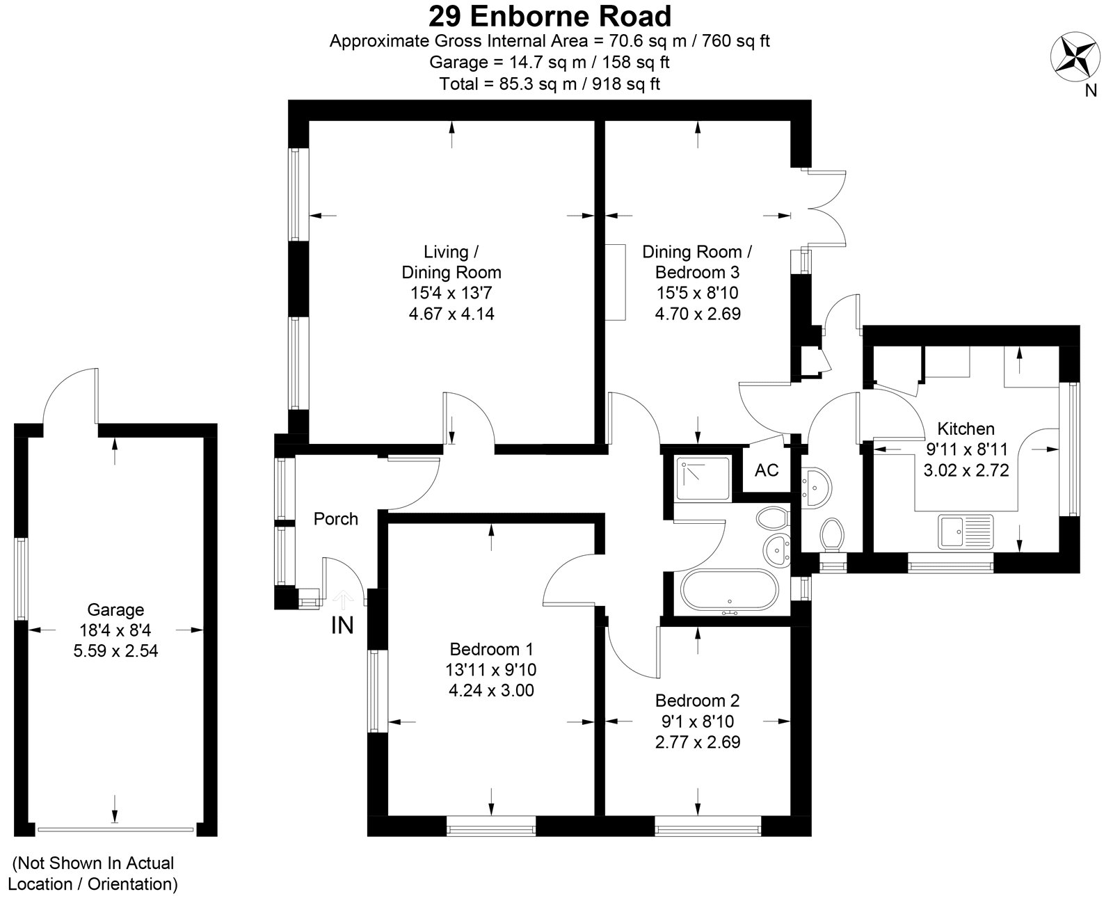 Enborne Road, Newbury, Berkshire RG14, 2 bedroom detached house for