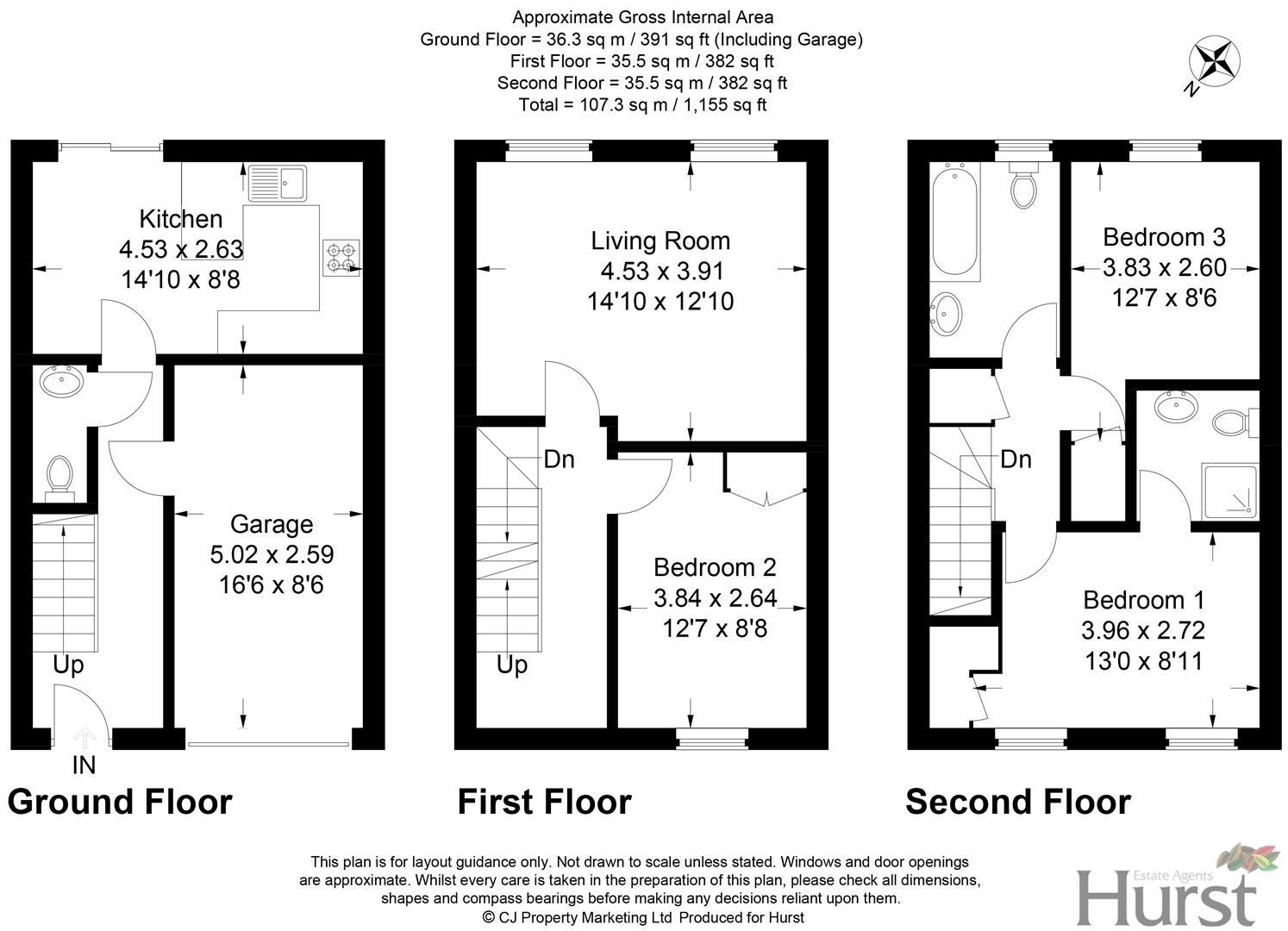 Vanguard Close, High HP12, 3 bedroom town house for sale