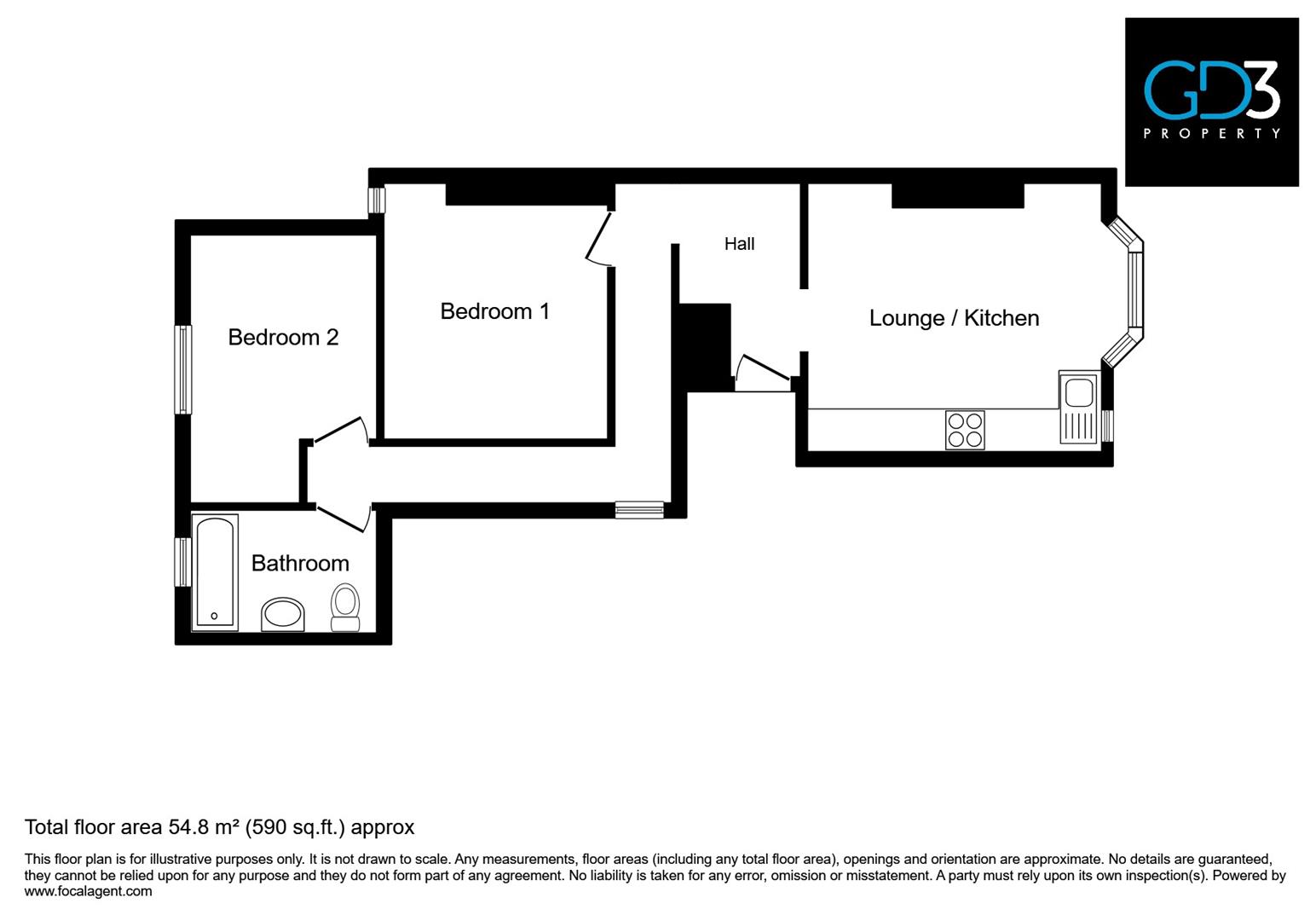 Nelson Road, Southsea PO5, 2 bedroom flat for sale 67114024